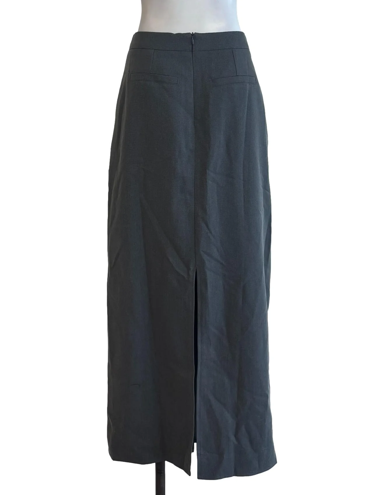 Seal Grey Straight Skirt - Image 2