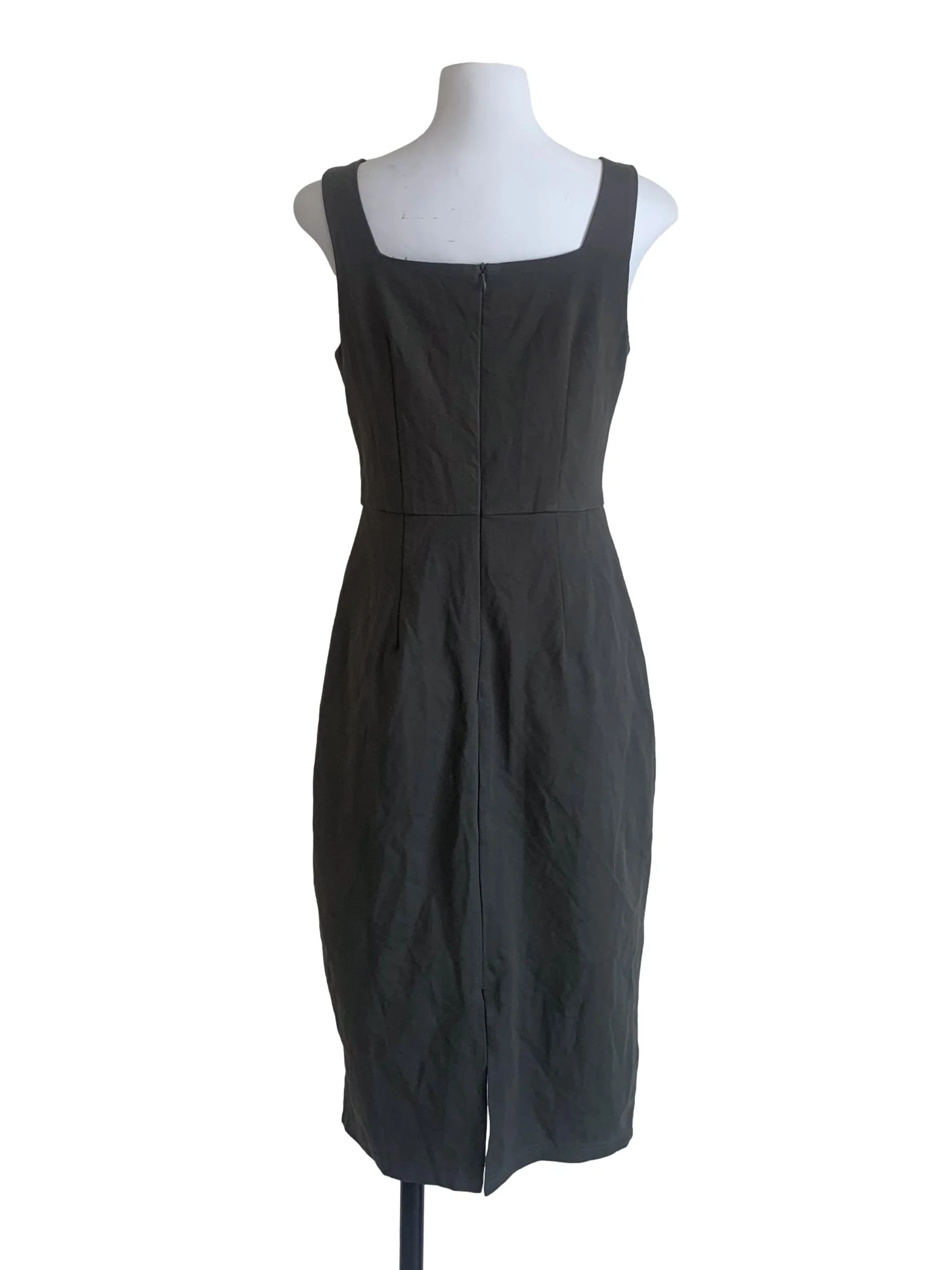 Seaweed Green Sheath Dress - Image 2