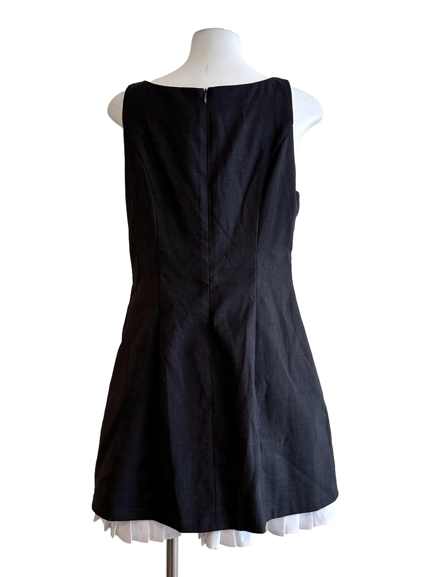Shadow Grey Padded Mini Dress - Image 2