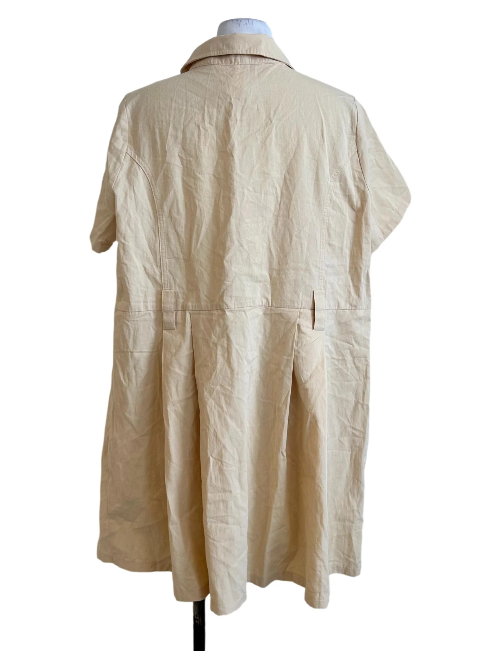 Shortbread Beige Collar Dress - Image 2