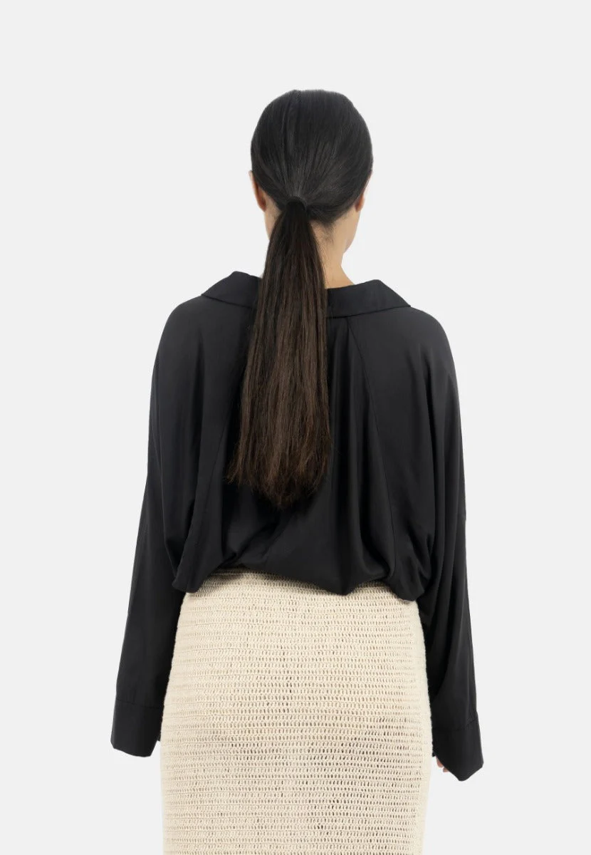 Siena Batwing Sleeve Shirt In Black CSN - Image 4