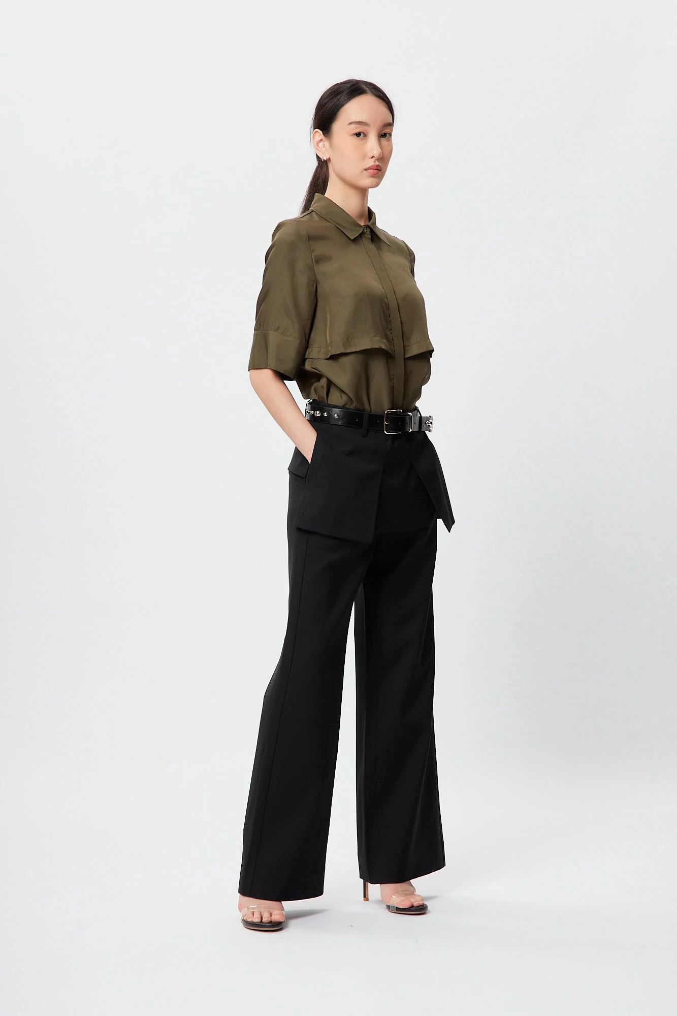 Signature Layers Shirt In Military Green CSN - Image 3