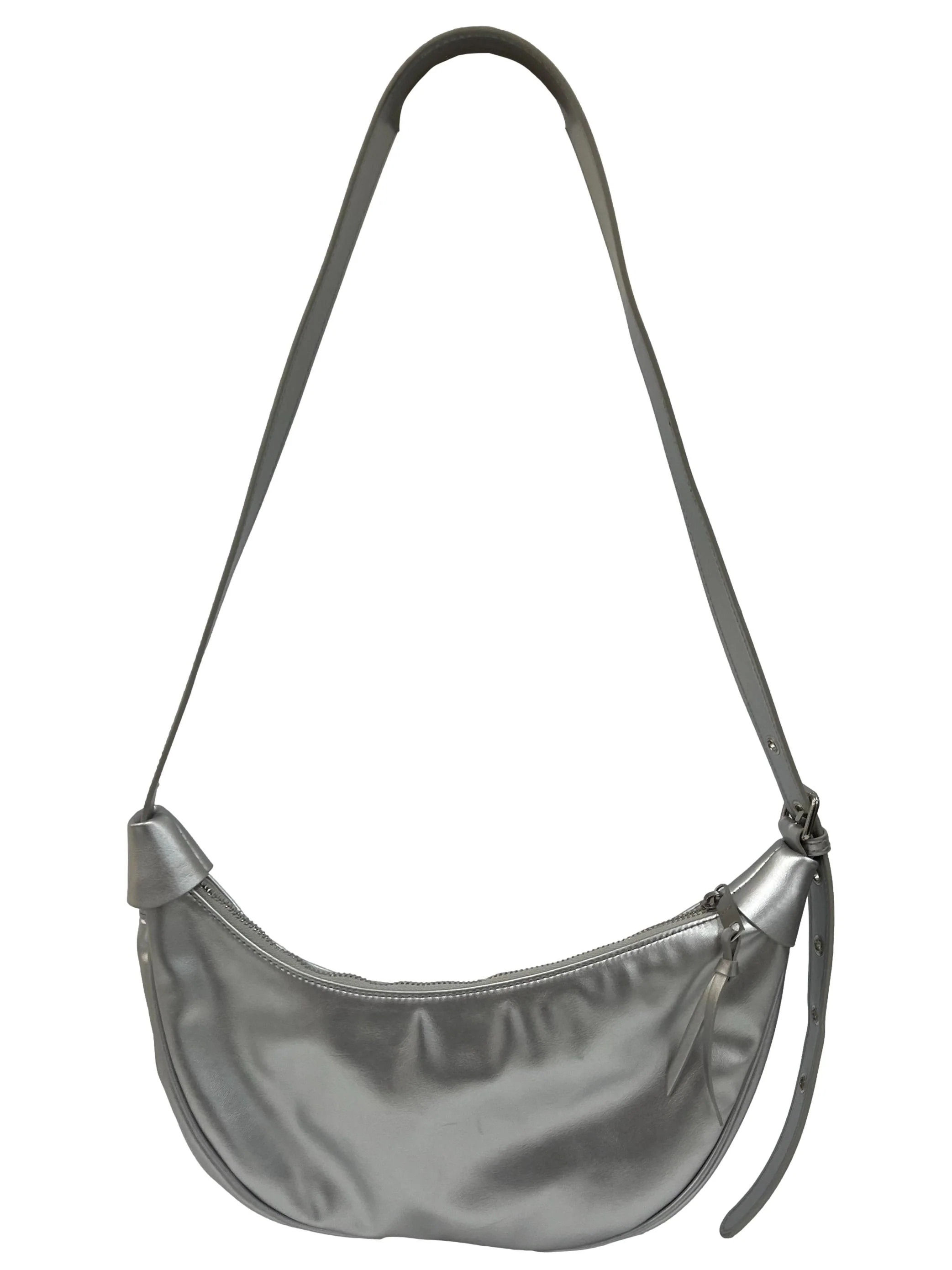 Silver Crescent Crossbody Bag - Image 2