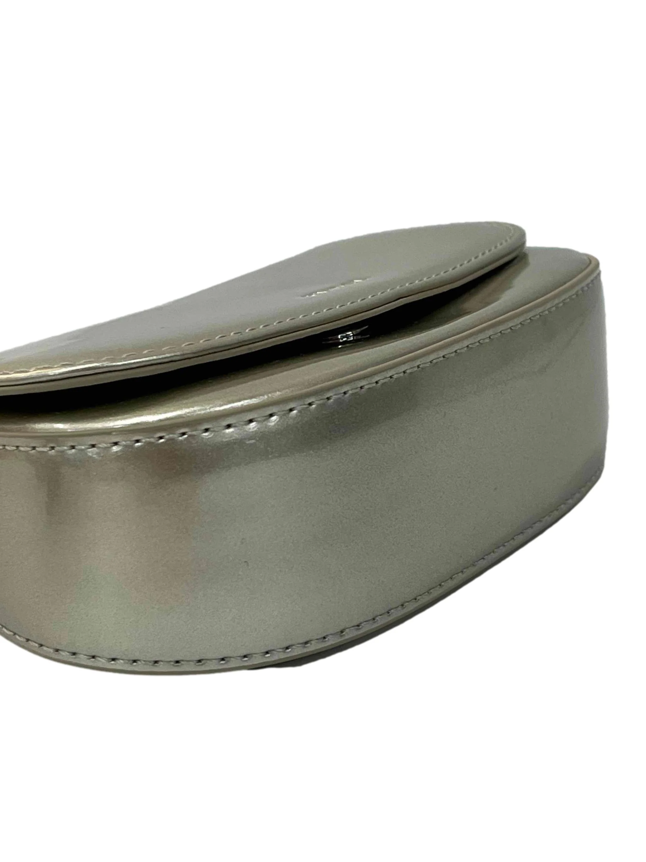 Silver Glossy Micro Handbag - Image 4