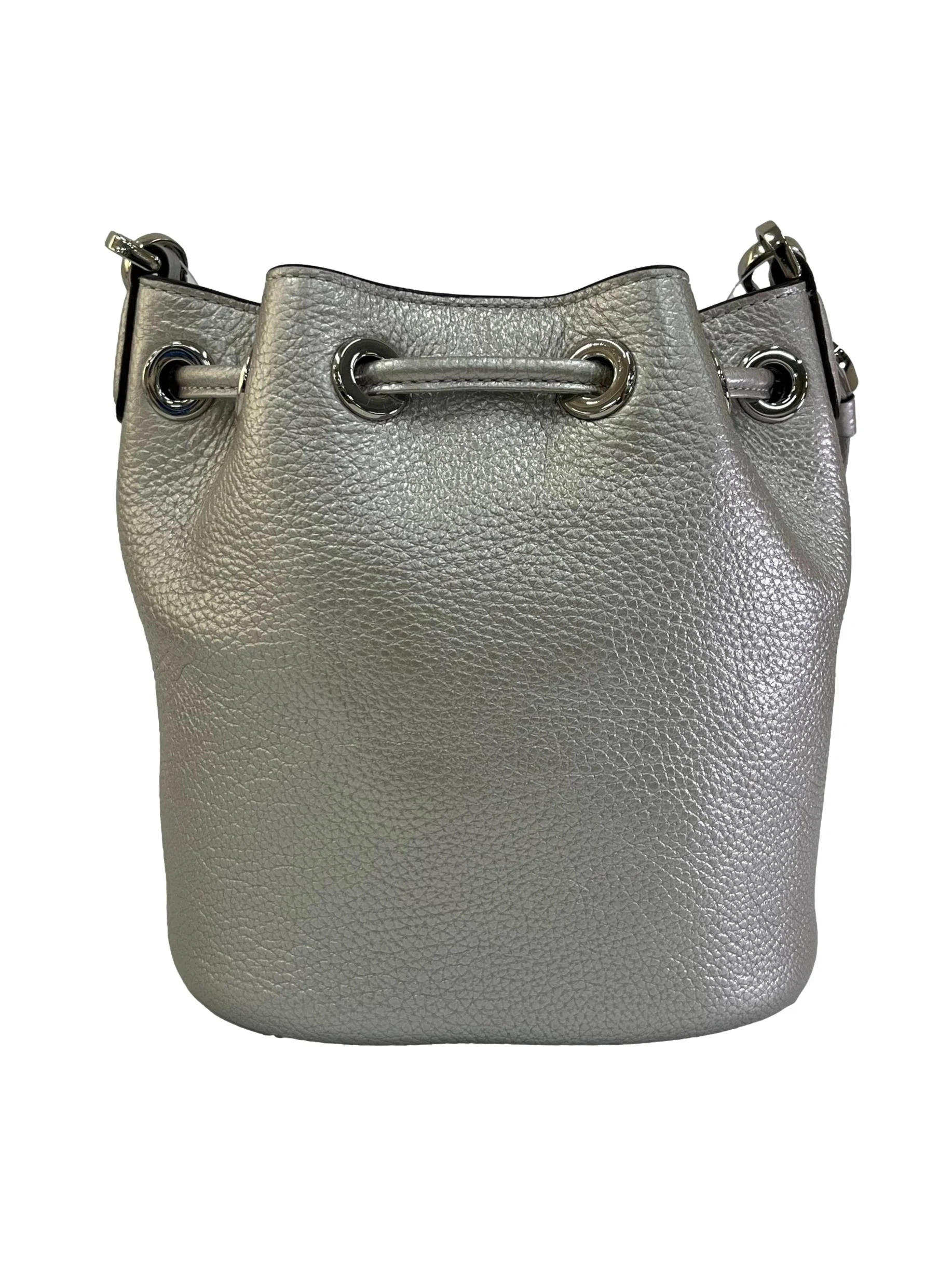Silver Leather Rosie Mini Bucket Bag CSN - Image 3