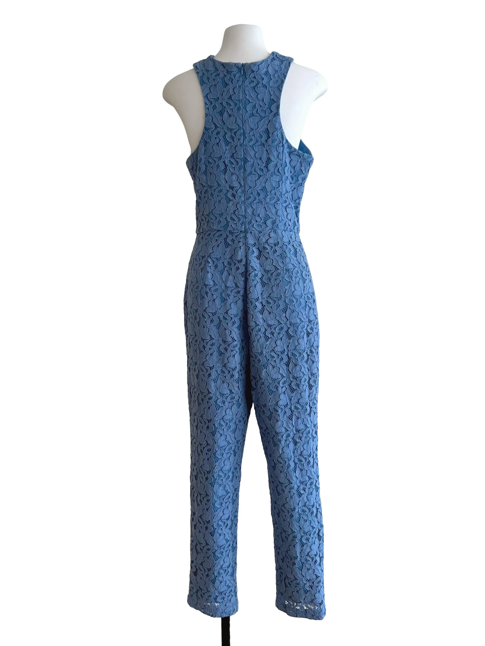 Sky Blue Embroidered Jumpsuits - Image 2