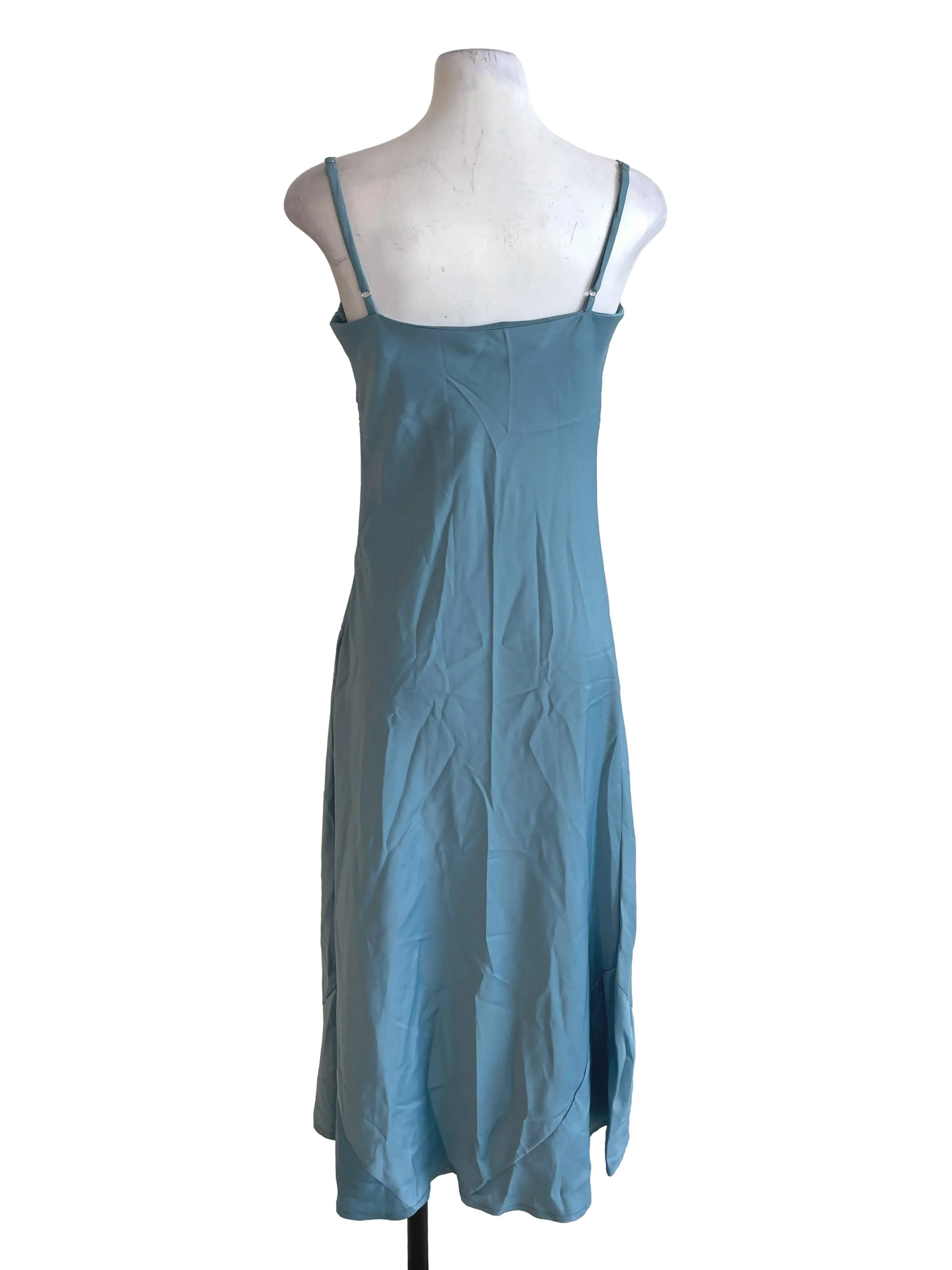 Sky Blue Silky Dress - Image 2