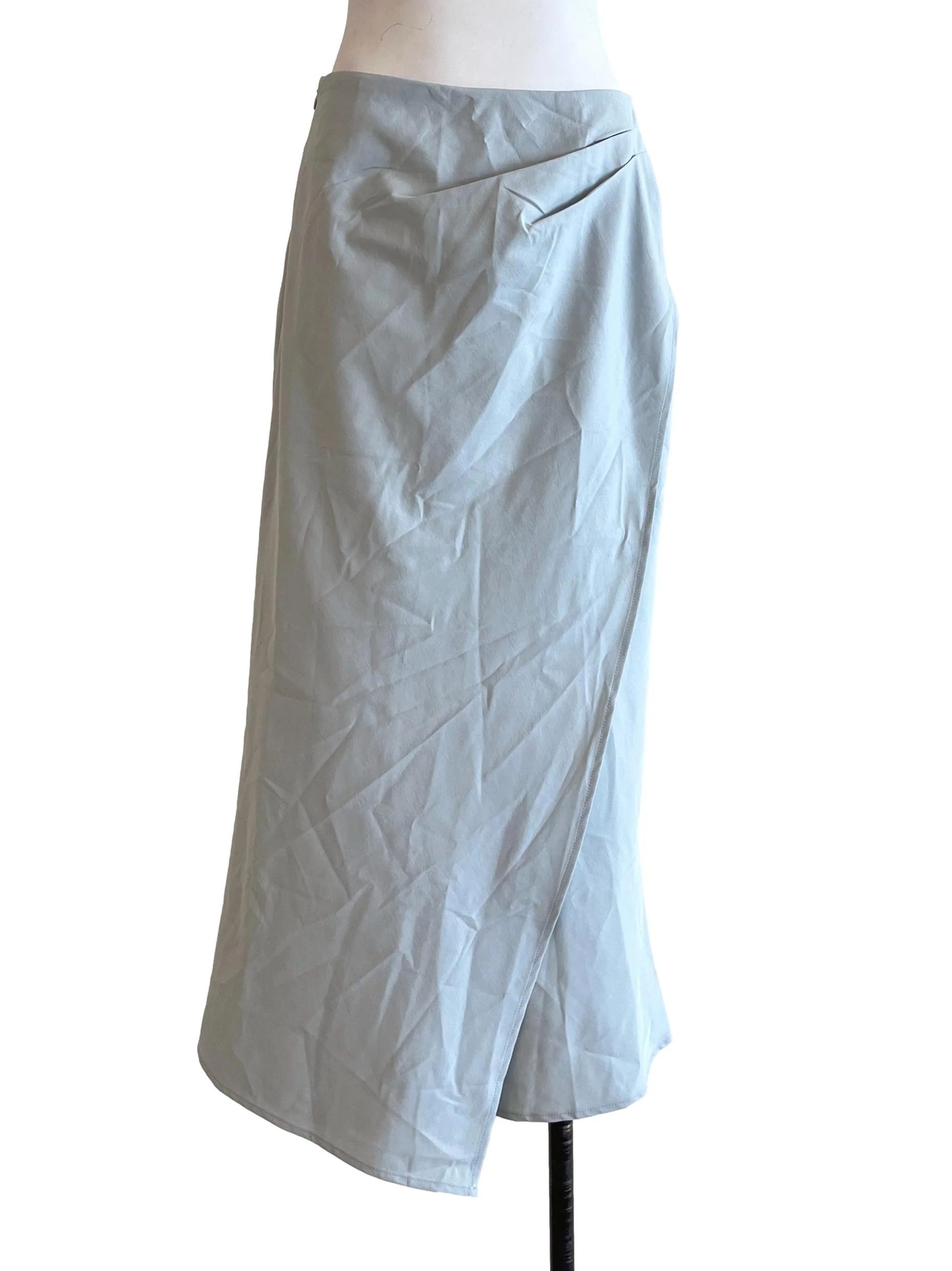 Sky Blue Wrap Skirt
