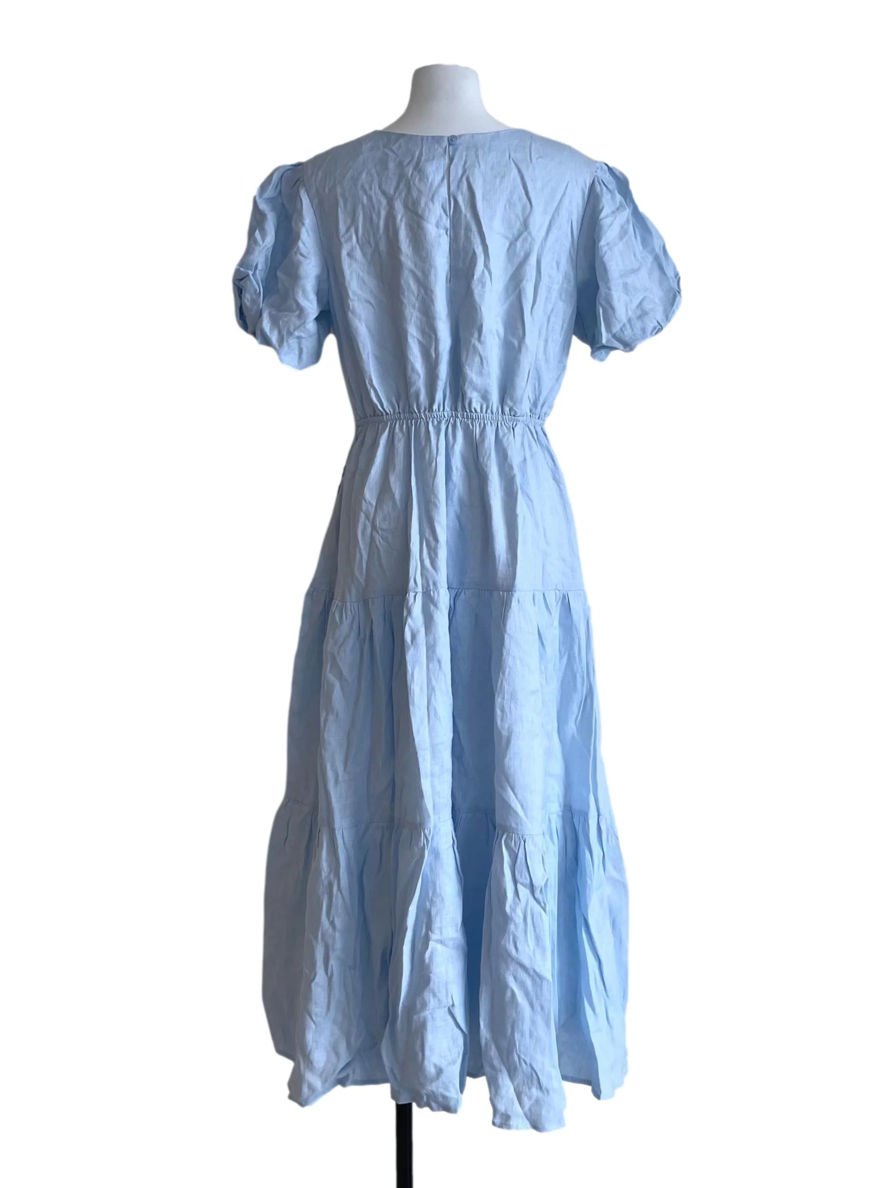 Sky Bluebell Puff Sleeve Dress CM - Image 2