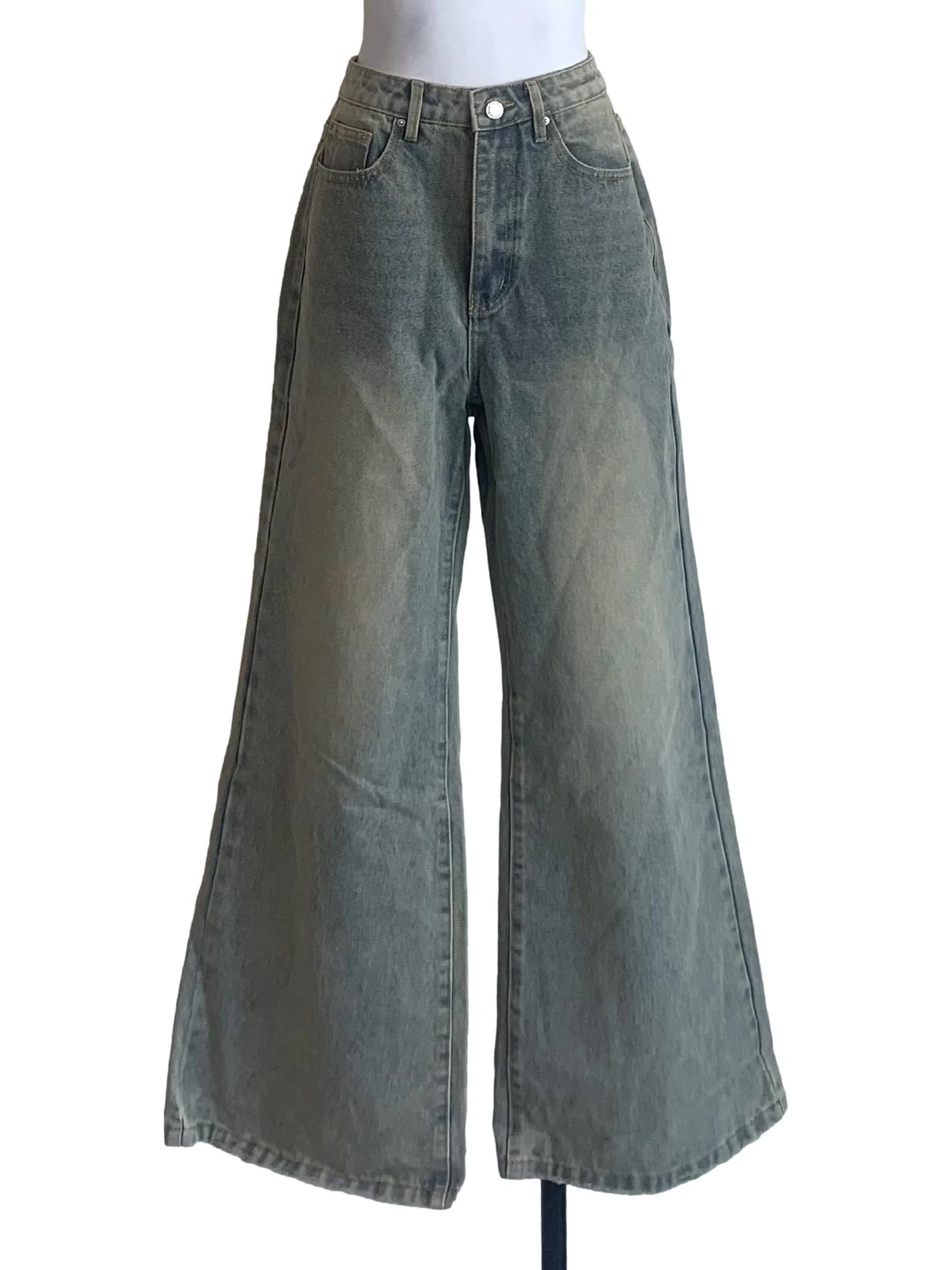 Slate Blue Flare Jeans YHF