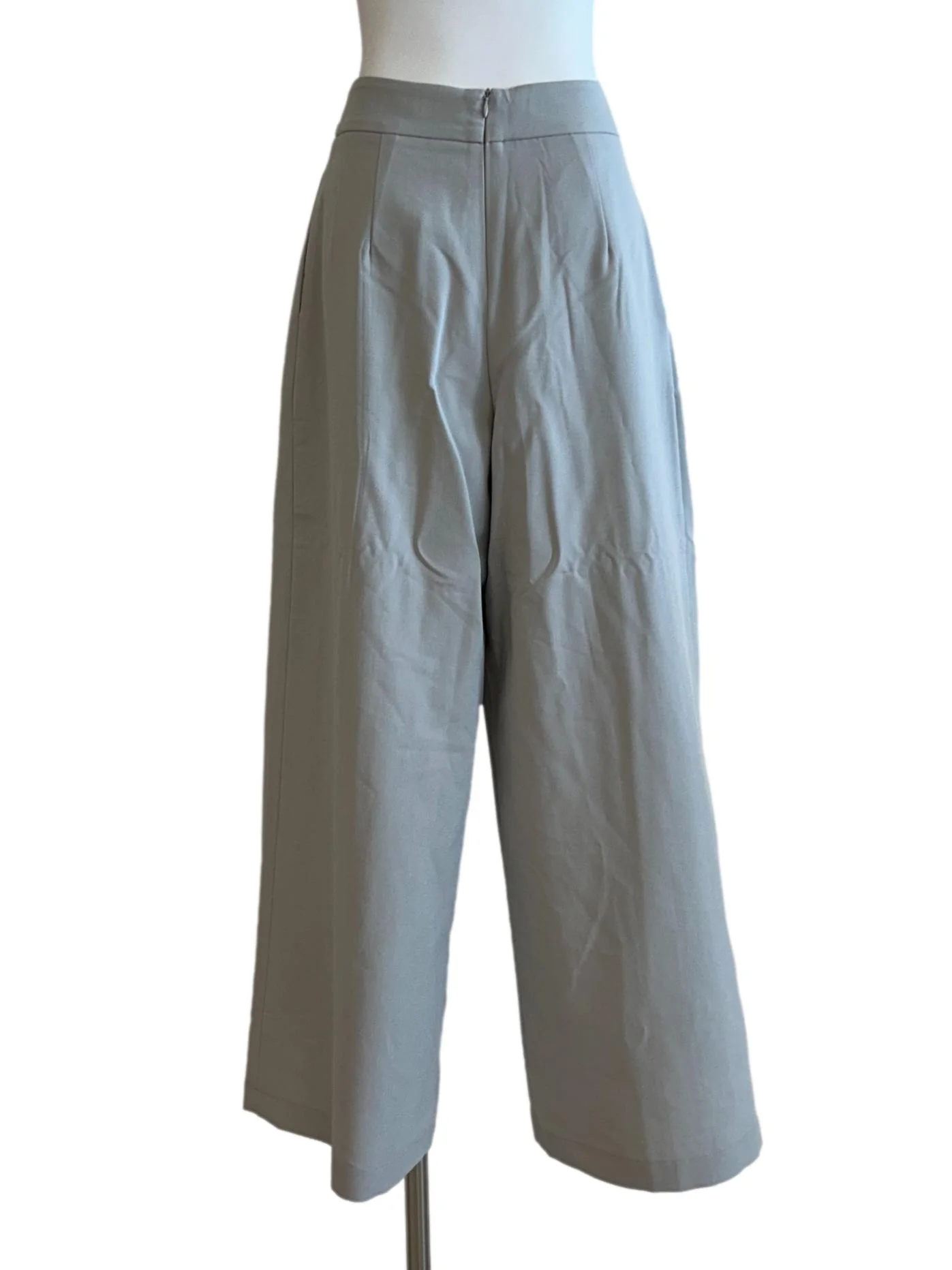 Slate Blue Slit Pencil Skirt - Image 2