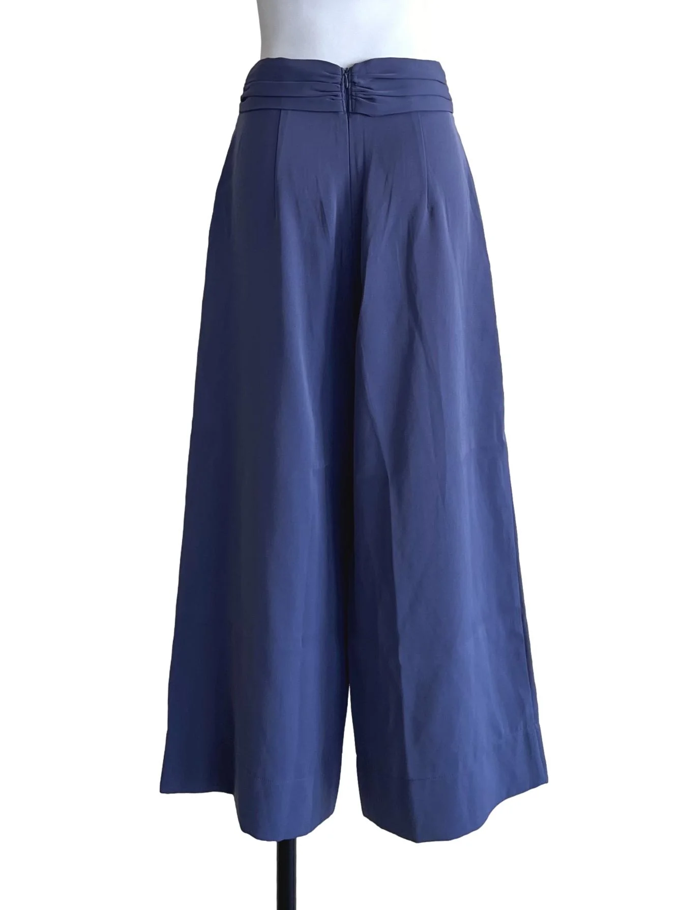 Slate Blue Tie Side Culottes Pants LB - Image 2
