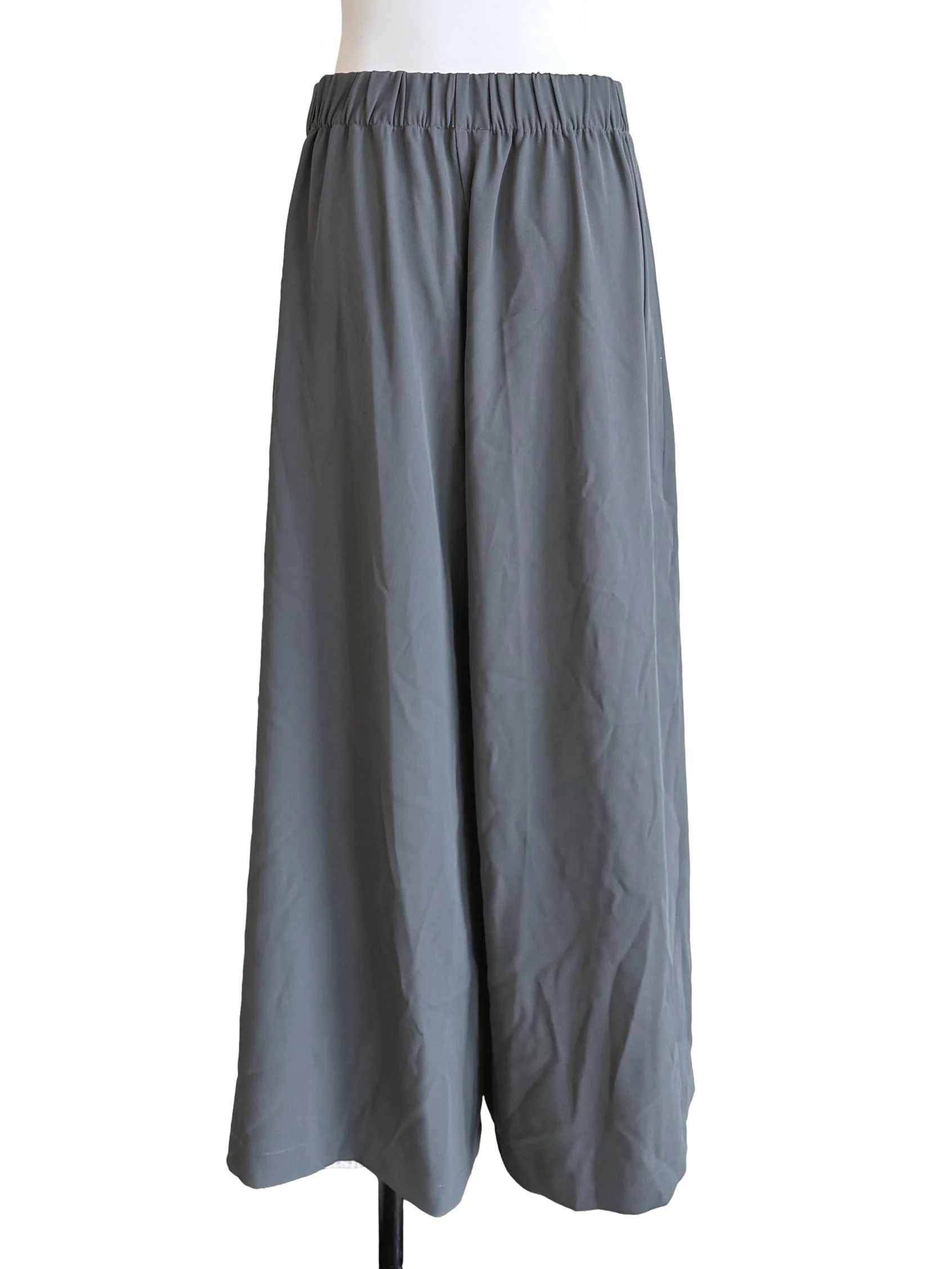 Smoke Grey Slit Culottes - Image 2