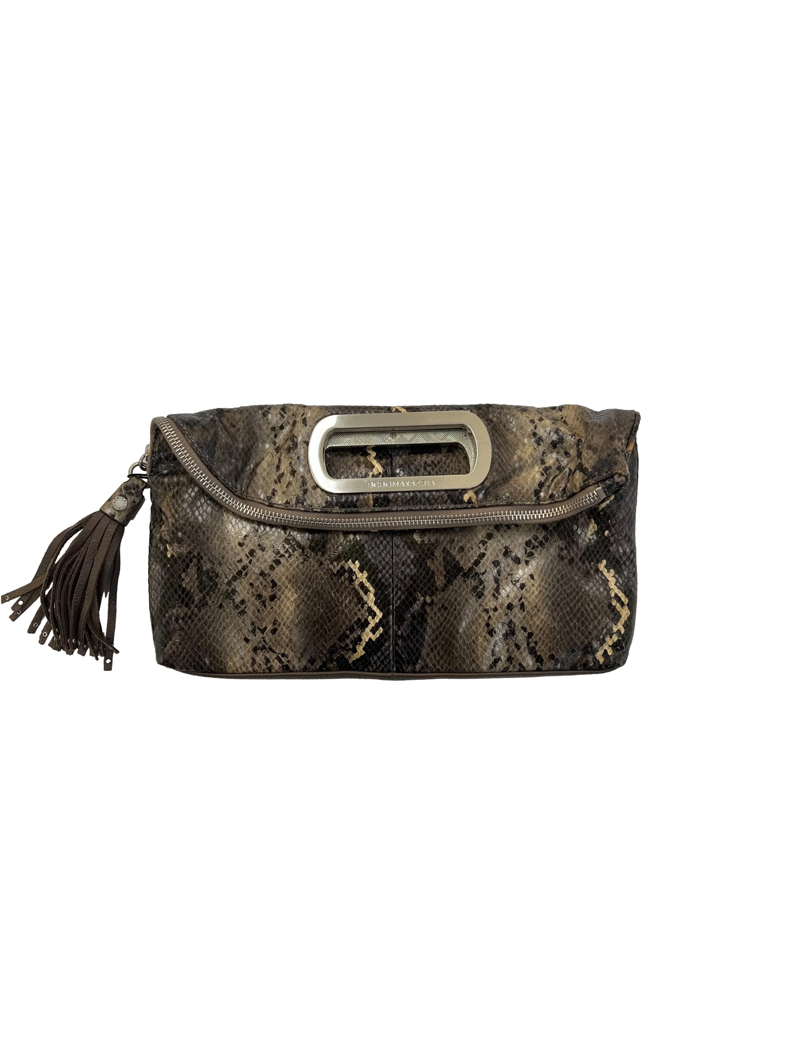 Snake Print Clutch
