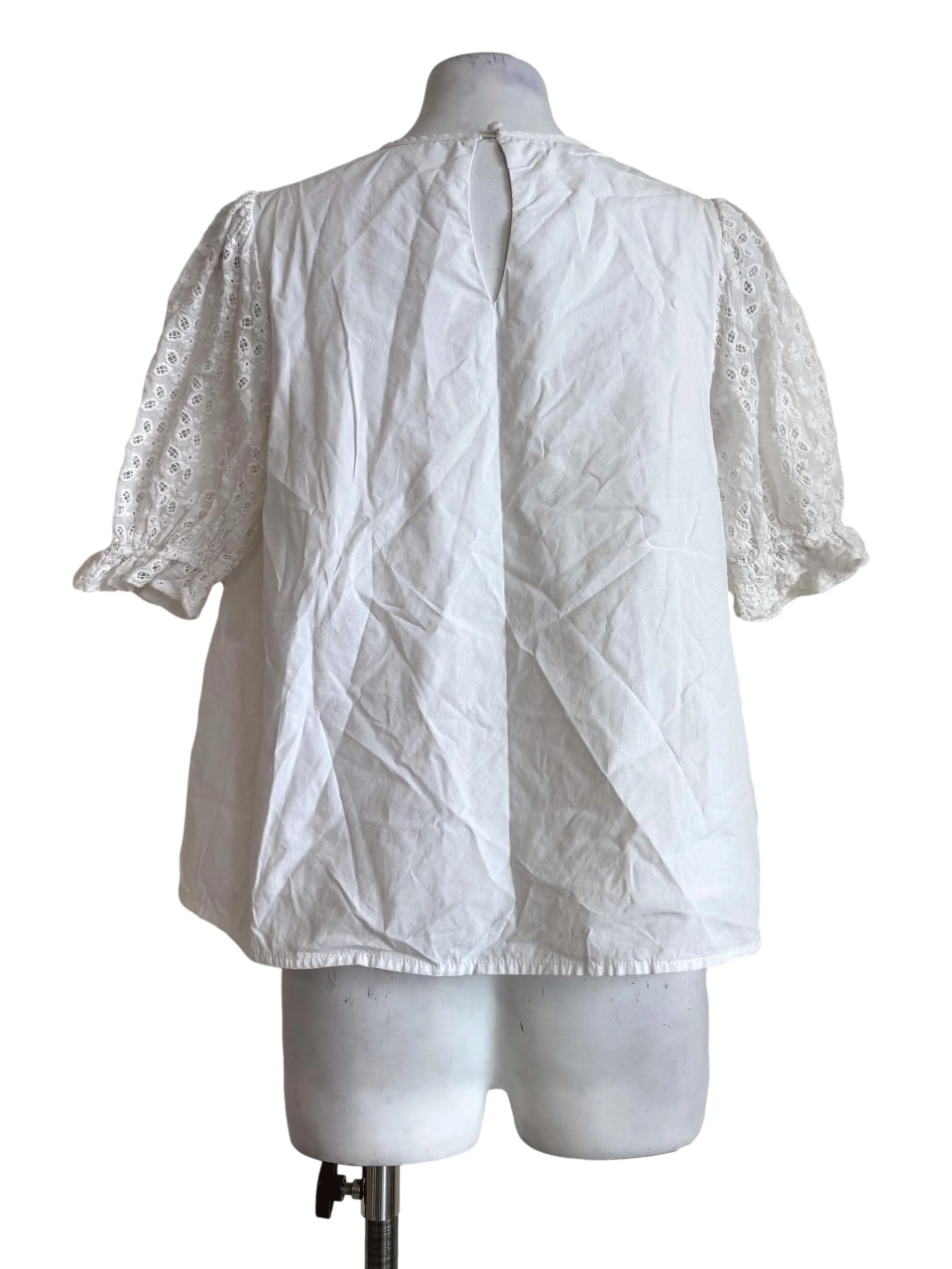 Snow White Eyelet Sleeve Blouse TWL - Image 2