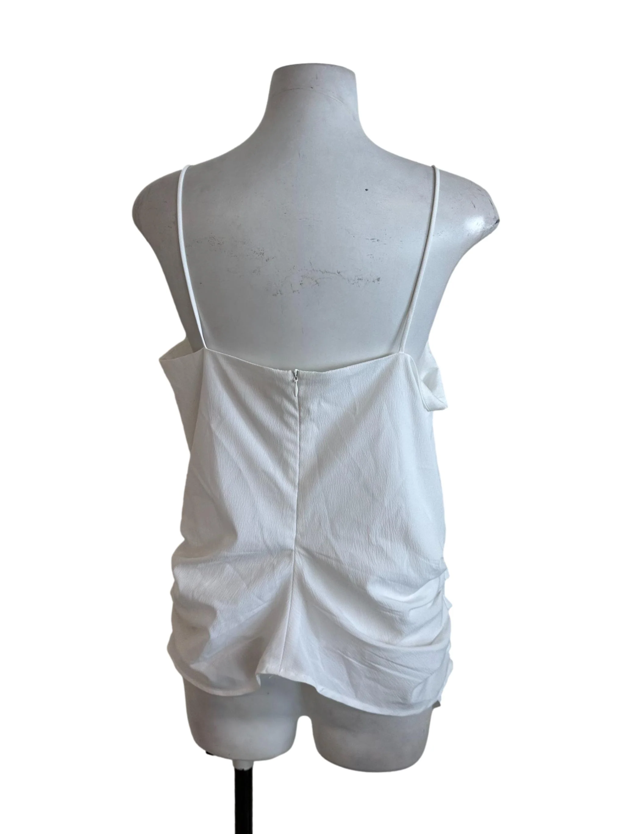 Snow White Square Neck Side Ruched Top - Image 2