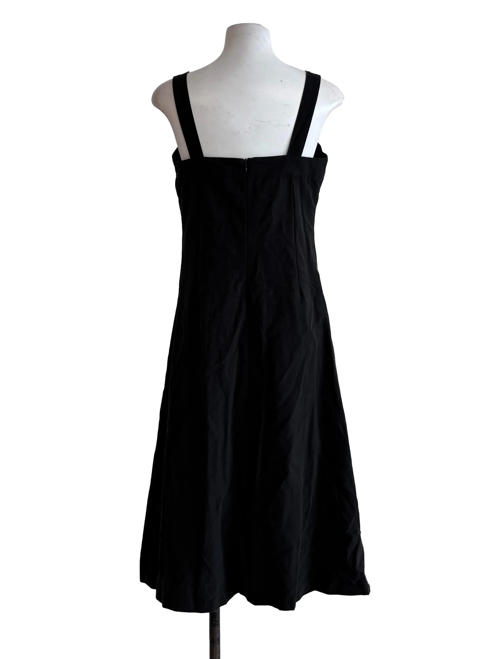 Soft Black Flare Dress - Image 2