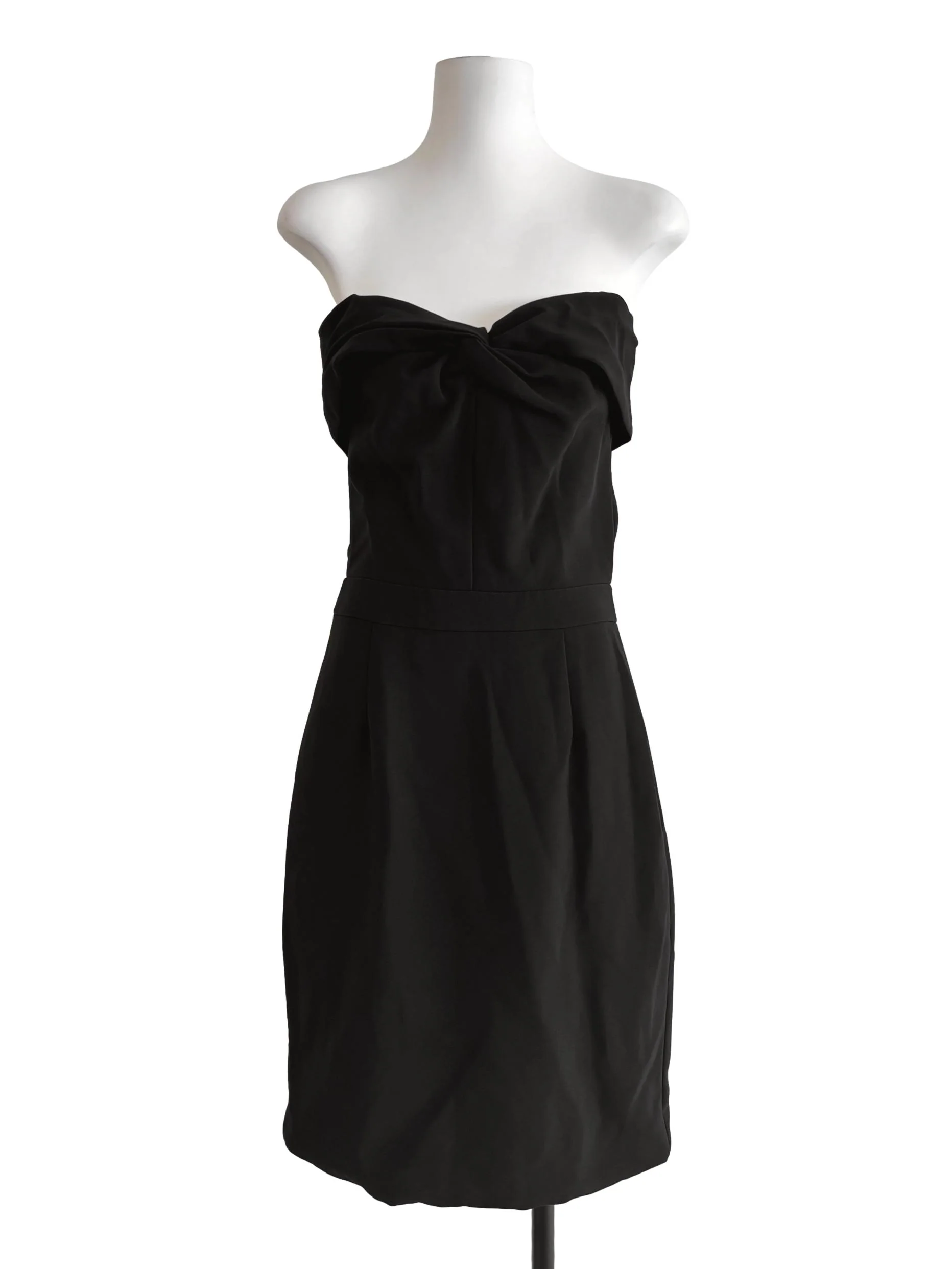 Soft Black Off Shoulder Sheath Dress
