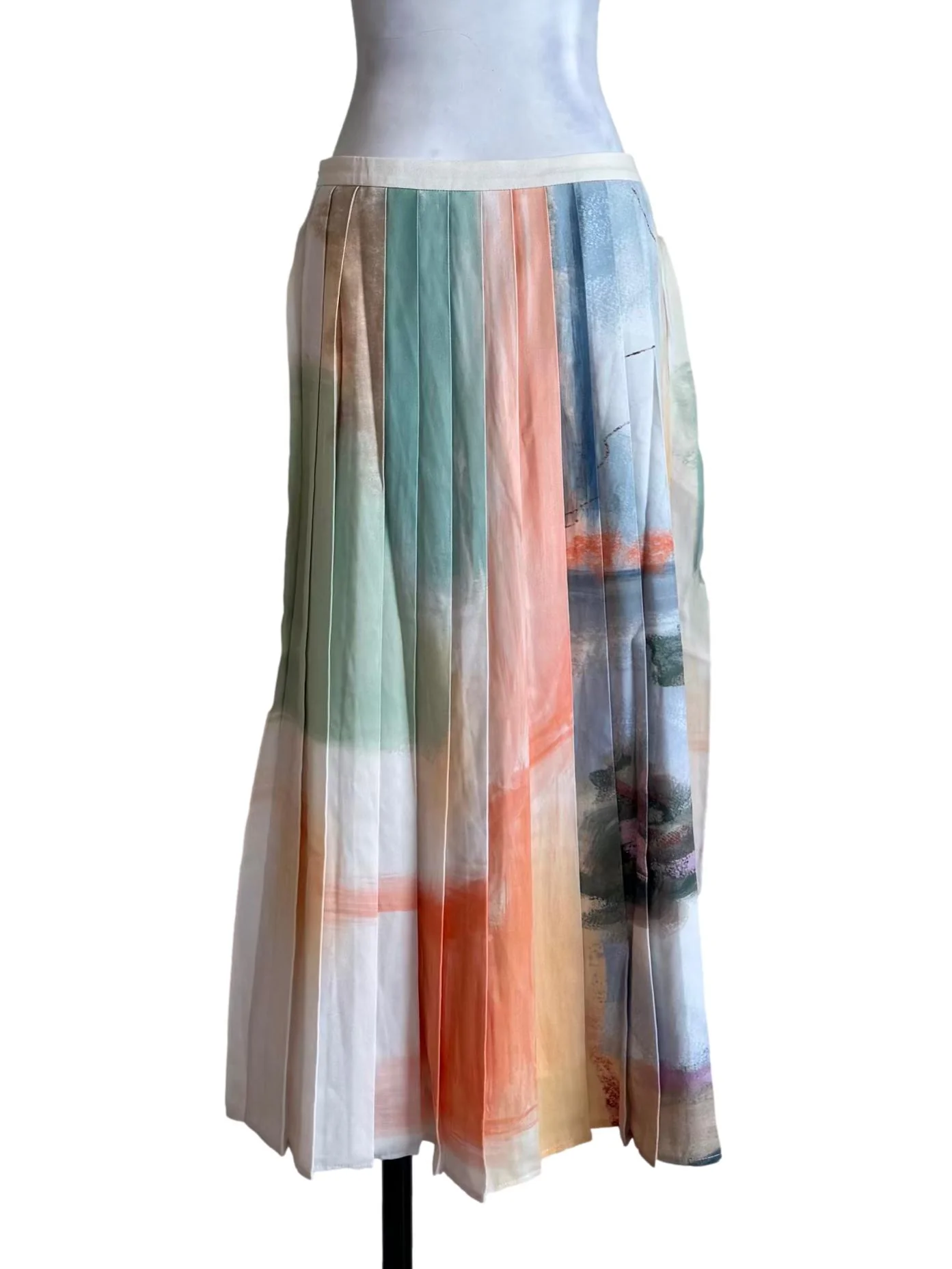 Soleil Pleated Midi Skirt OSN - Image 2