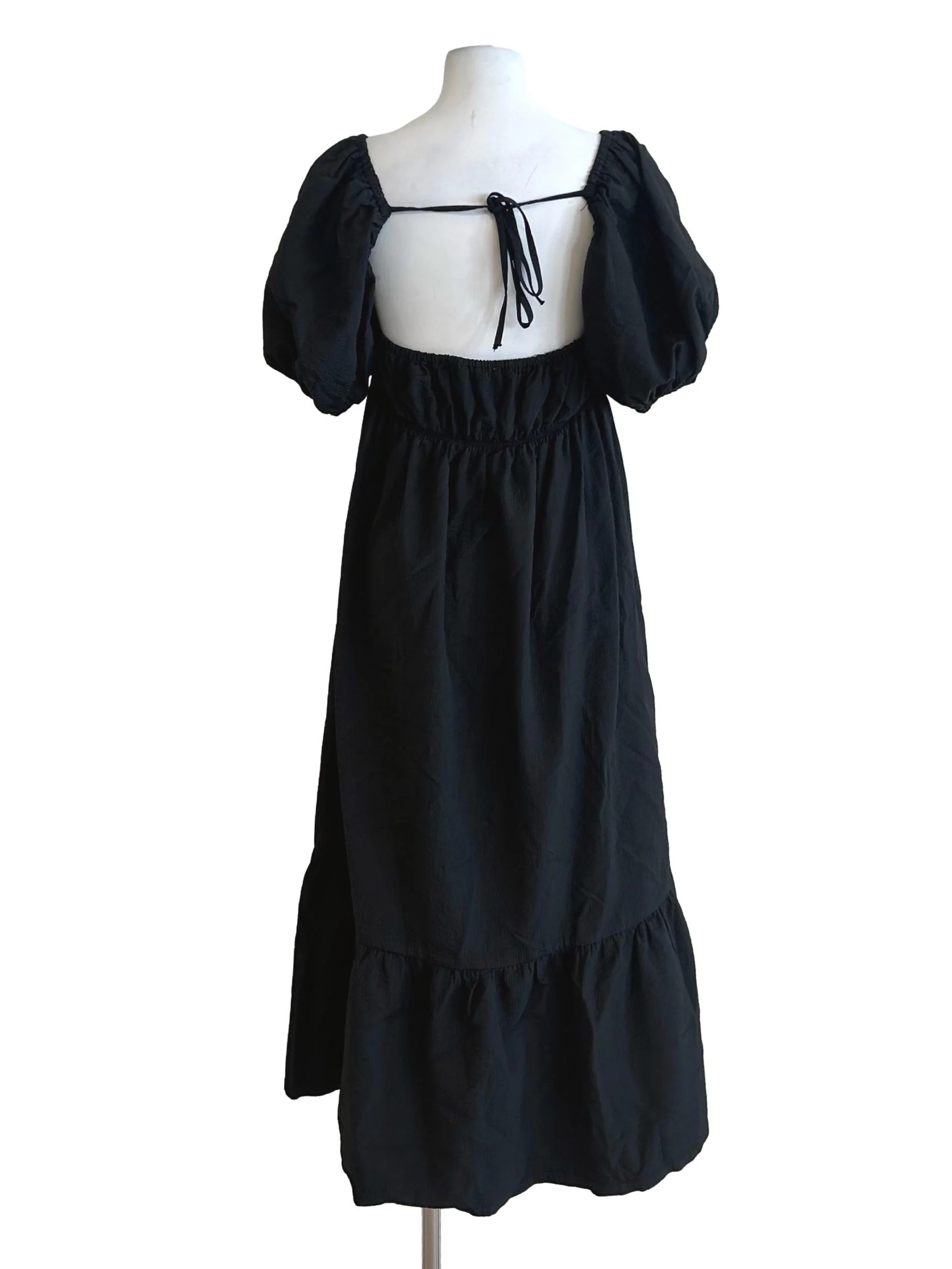 Soot Black Backless Dress - Image 2