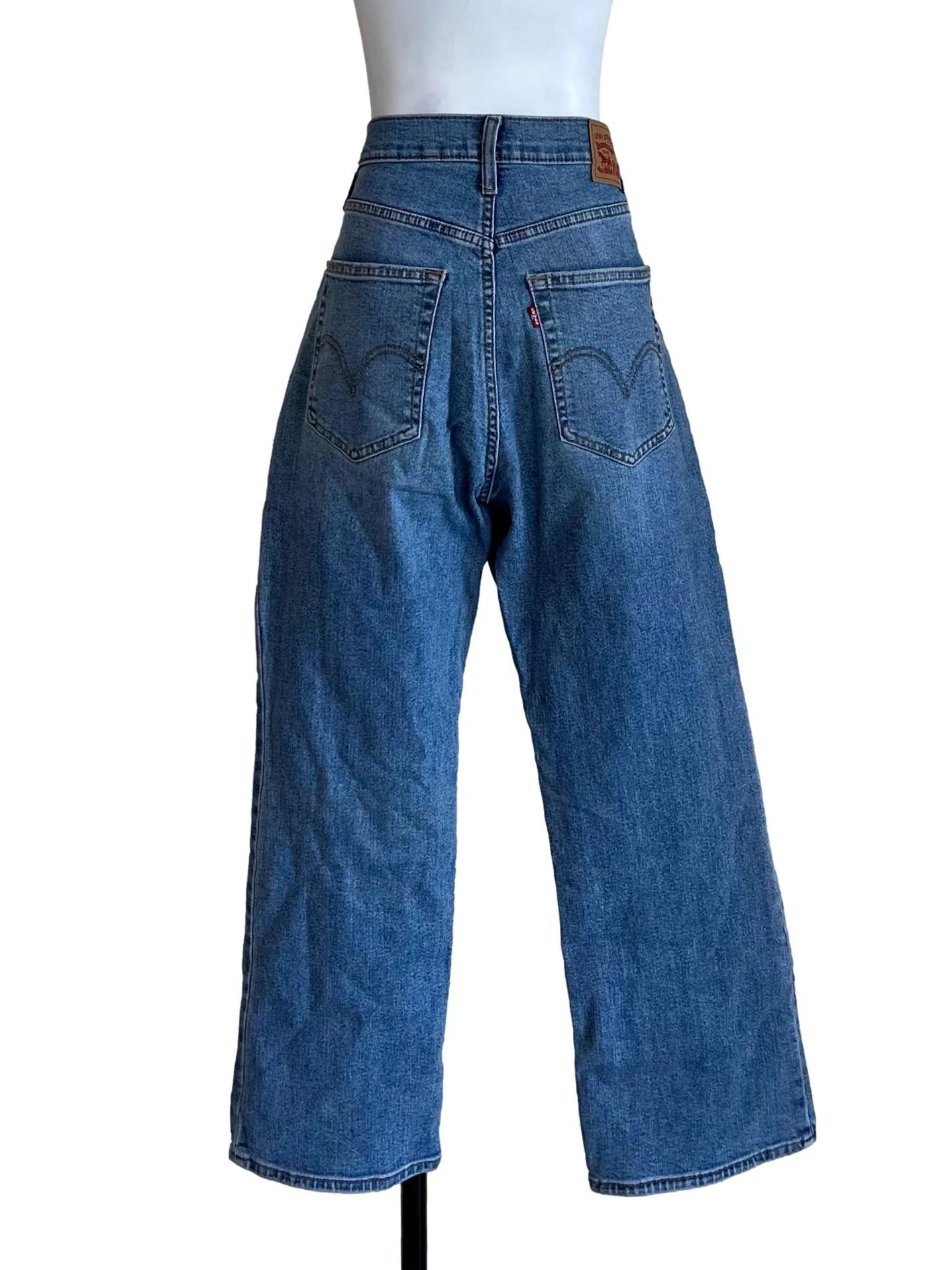 Spruce Blue High Waist Flare Jeans - Image 2