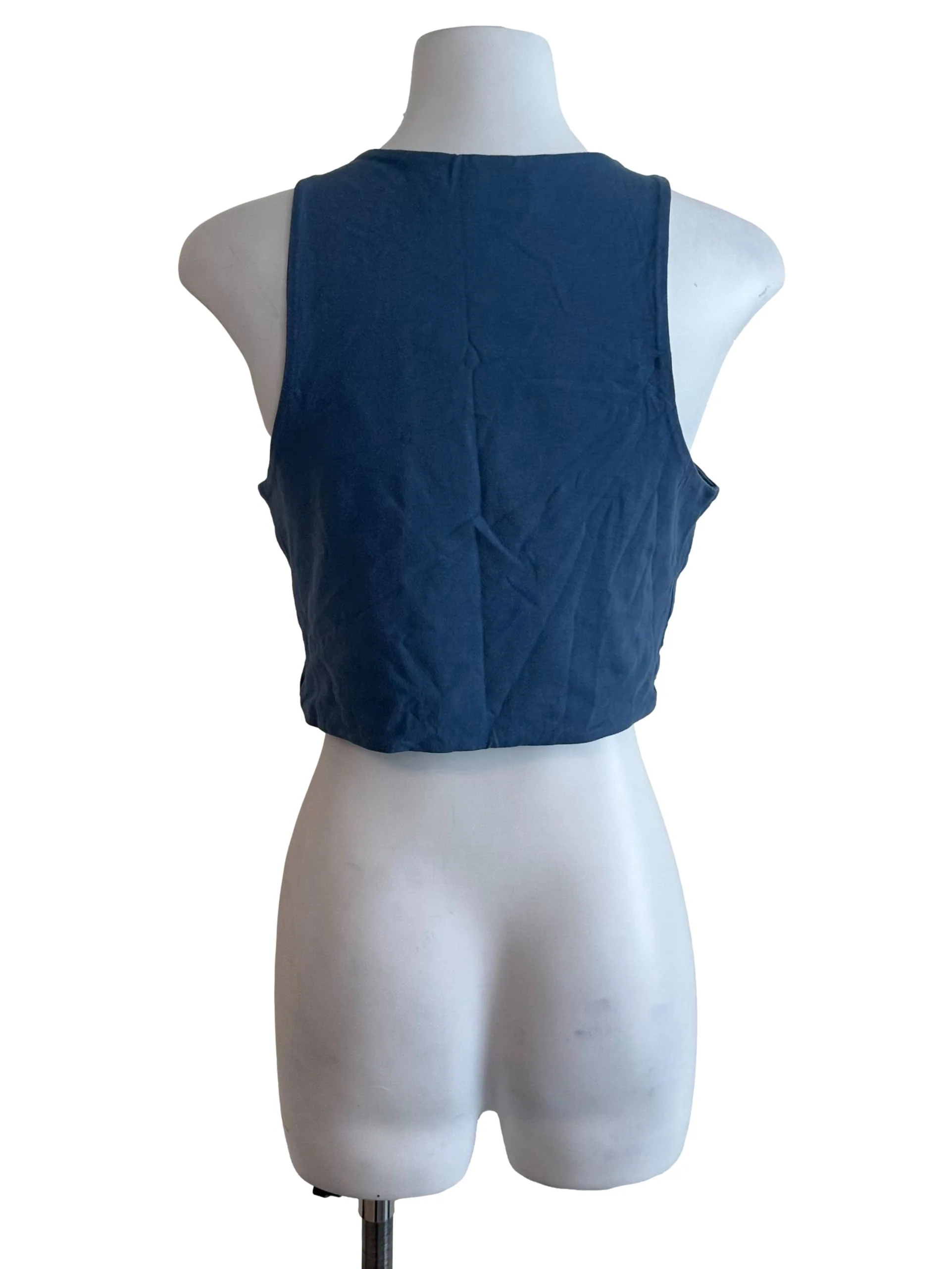 Spruce Blue Round Neck Tank Top - Image 2