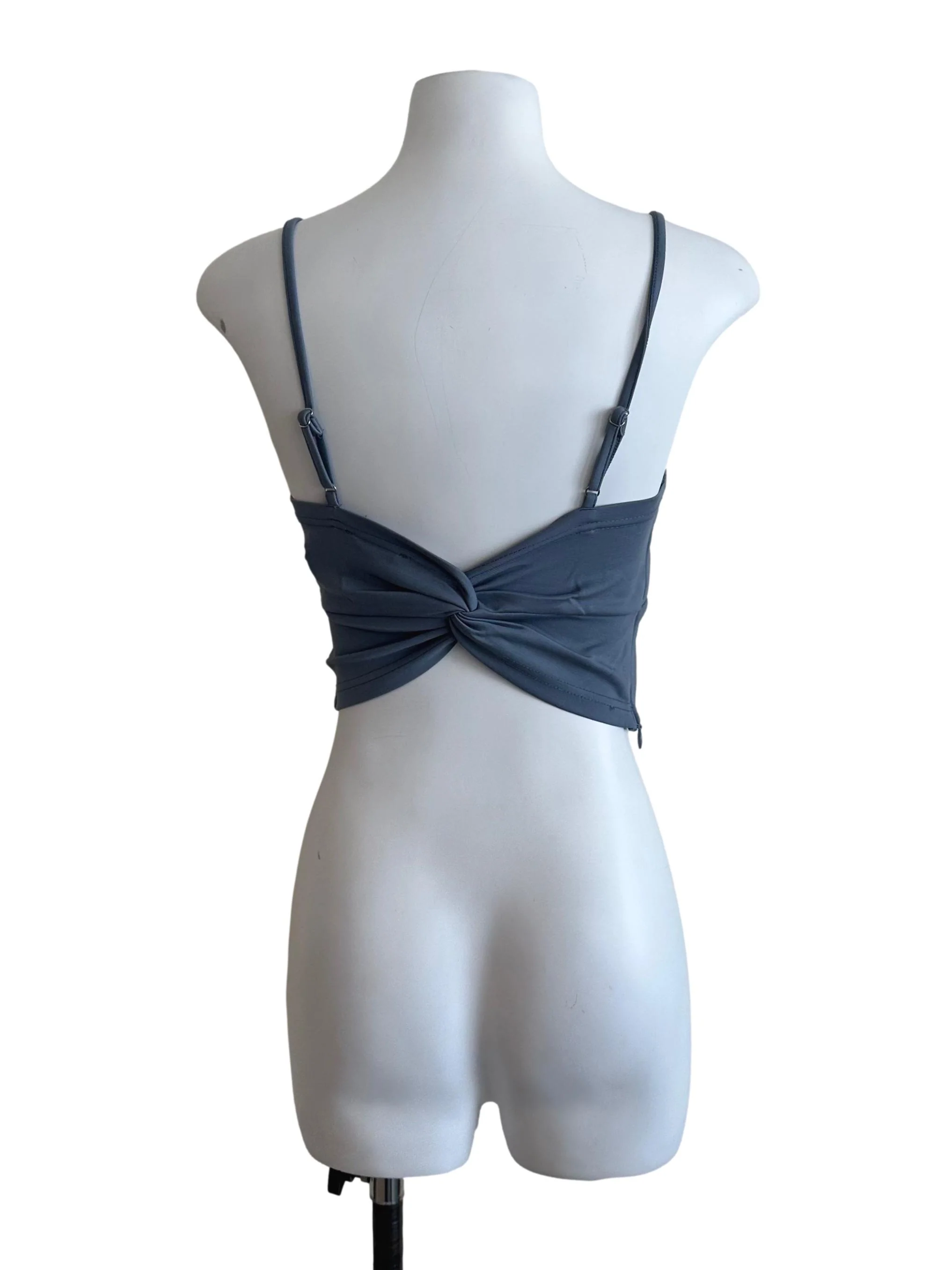 Spruce Blue Square Neck Back Knot Top - Image 2