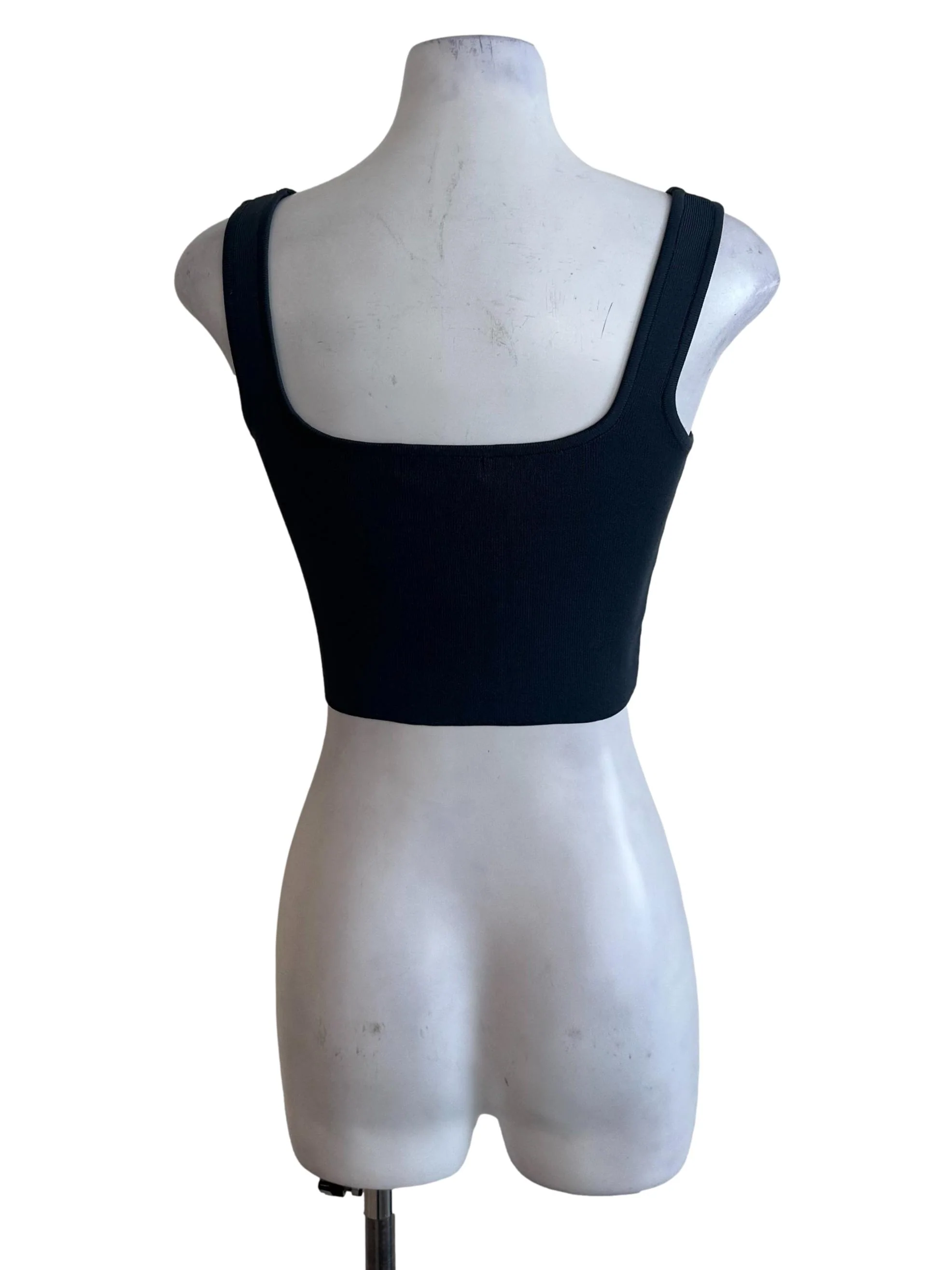 Spruce Blue Square Neck Knit Top - Image 2