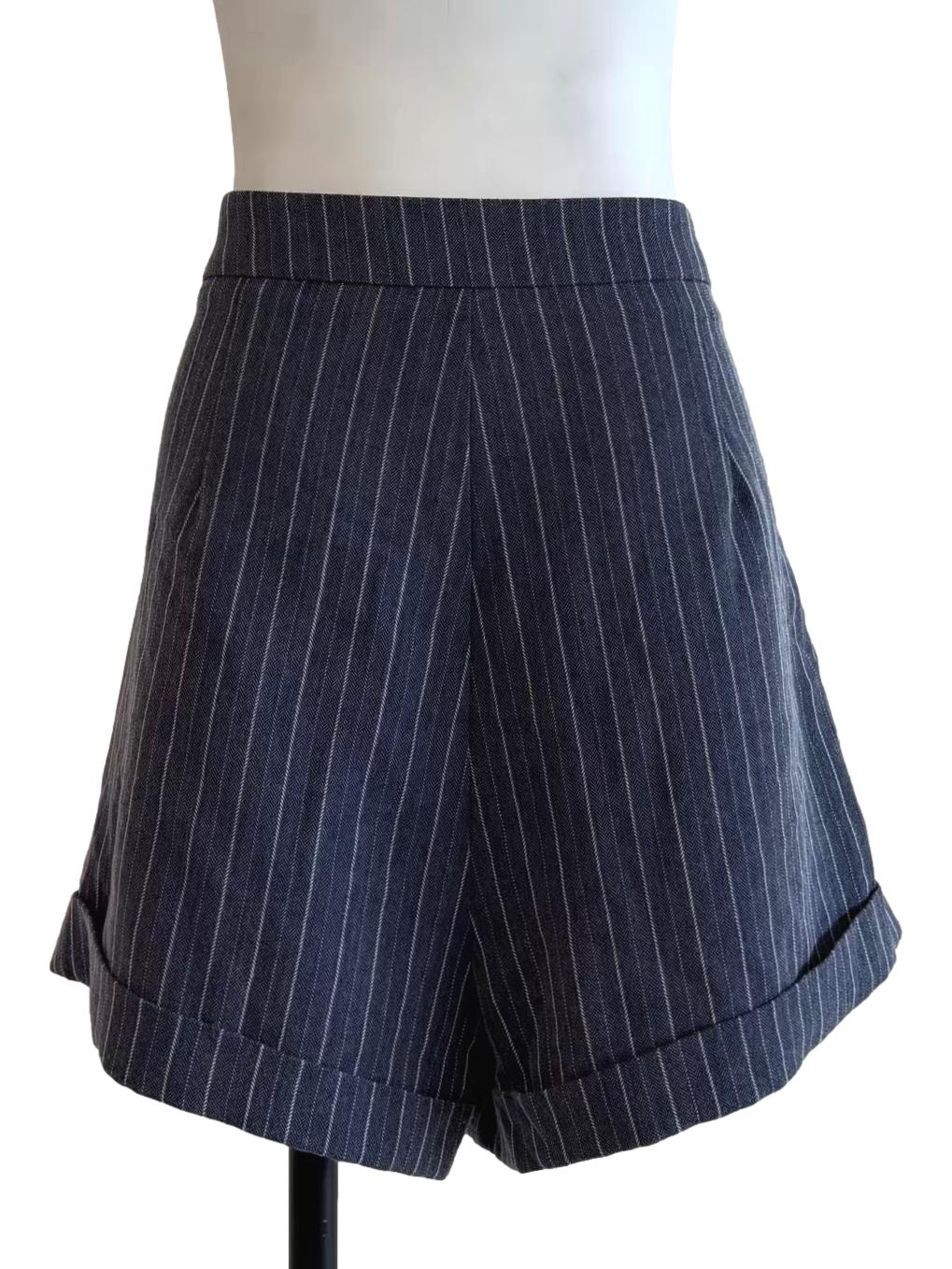 Spruce Blue Striped Shorts - Image 2