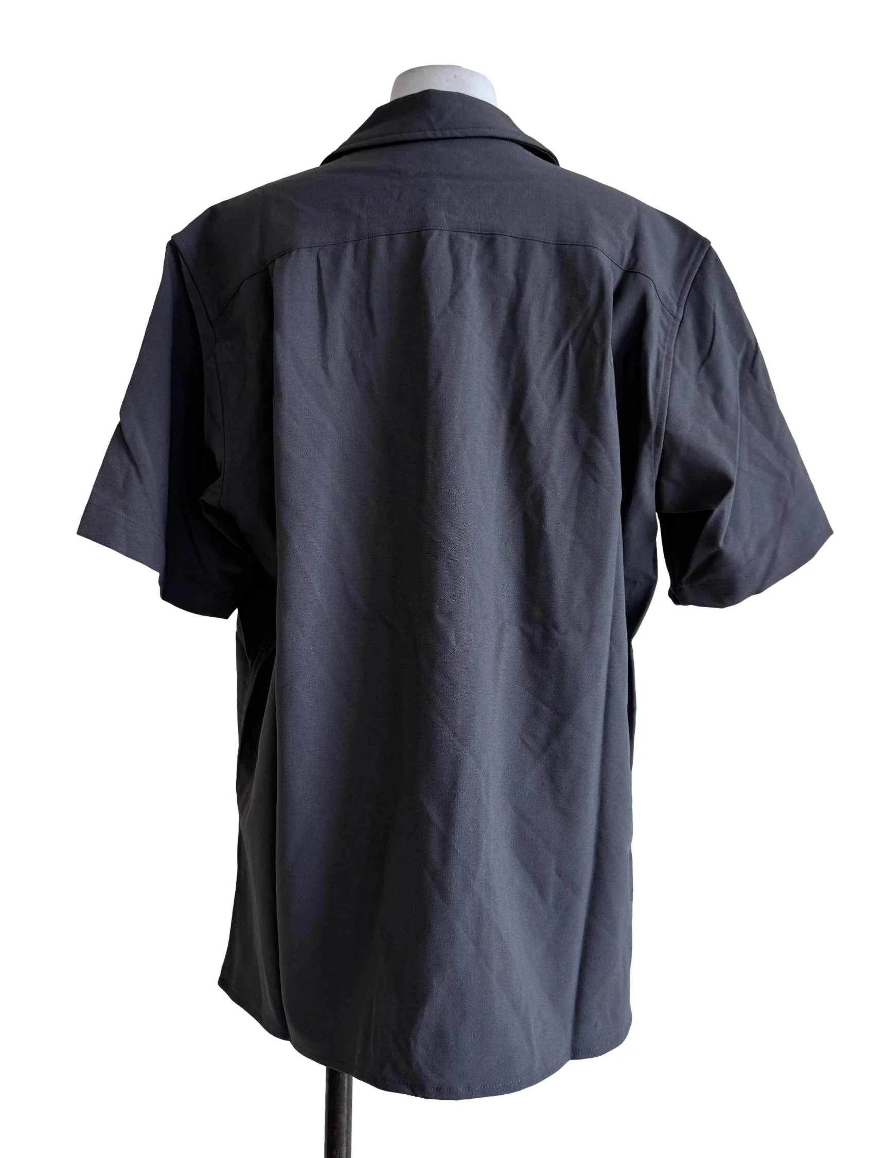 Steel Grey Short Sleeve Blouse - Image 2