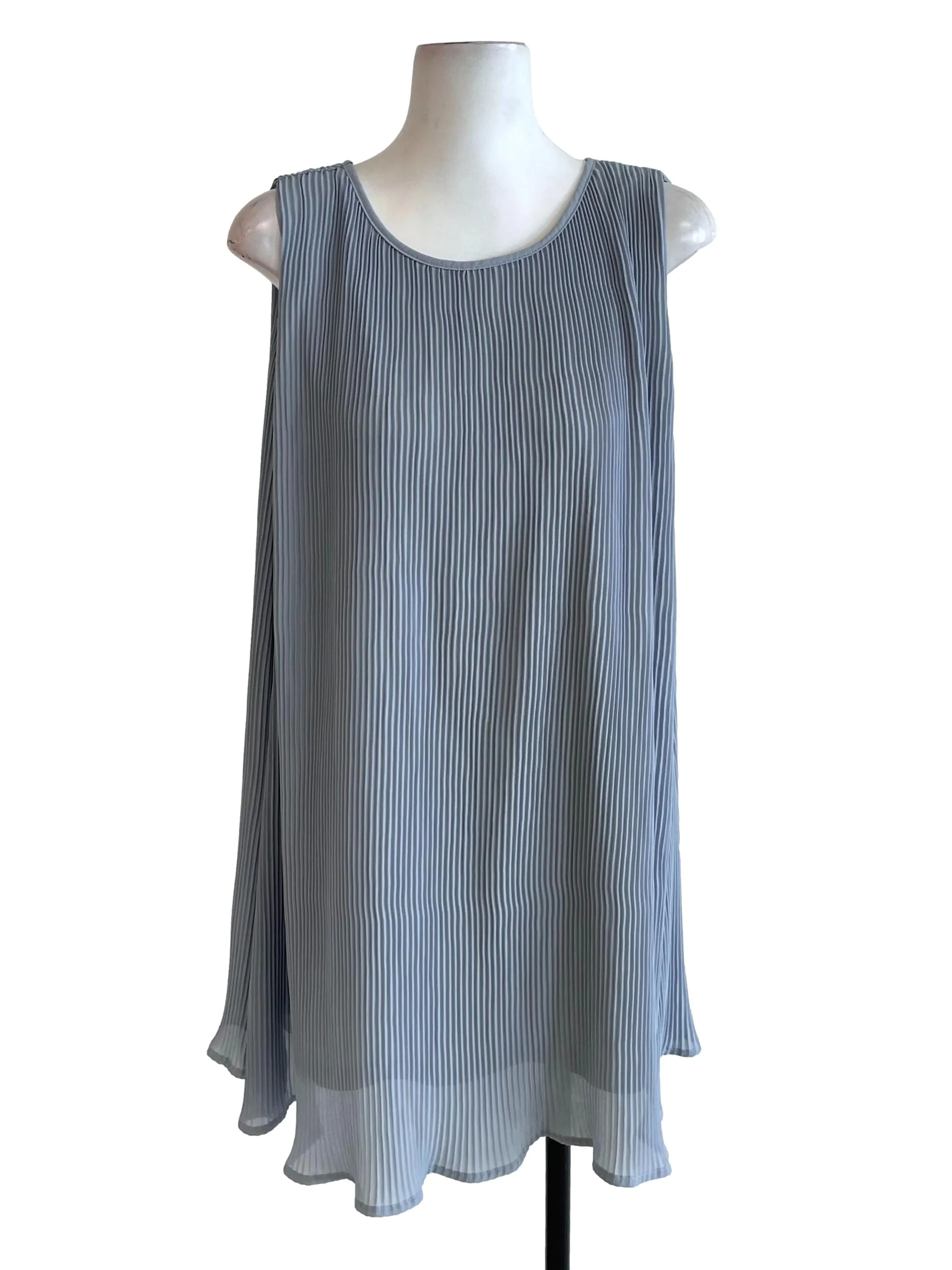 Stone Accordion Wavy Dress