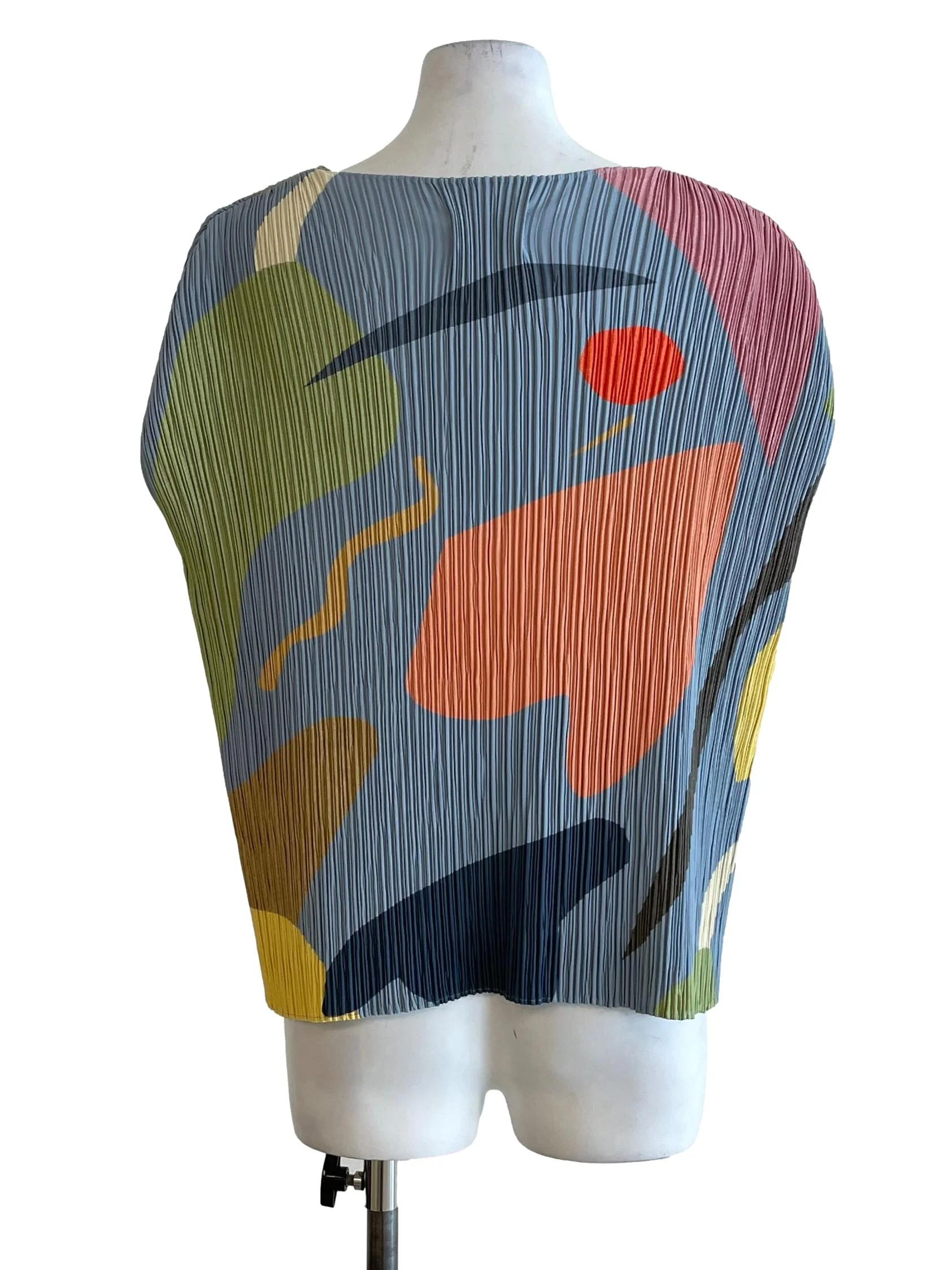 Stone Blue Graphic Accordion Top OSN - Image 2