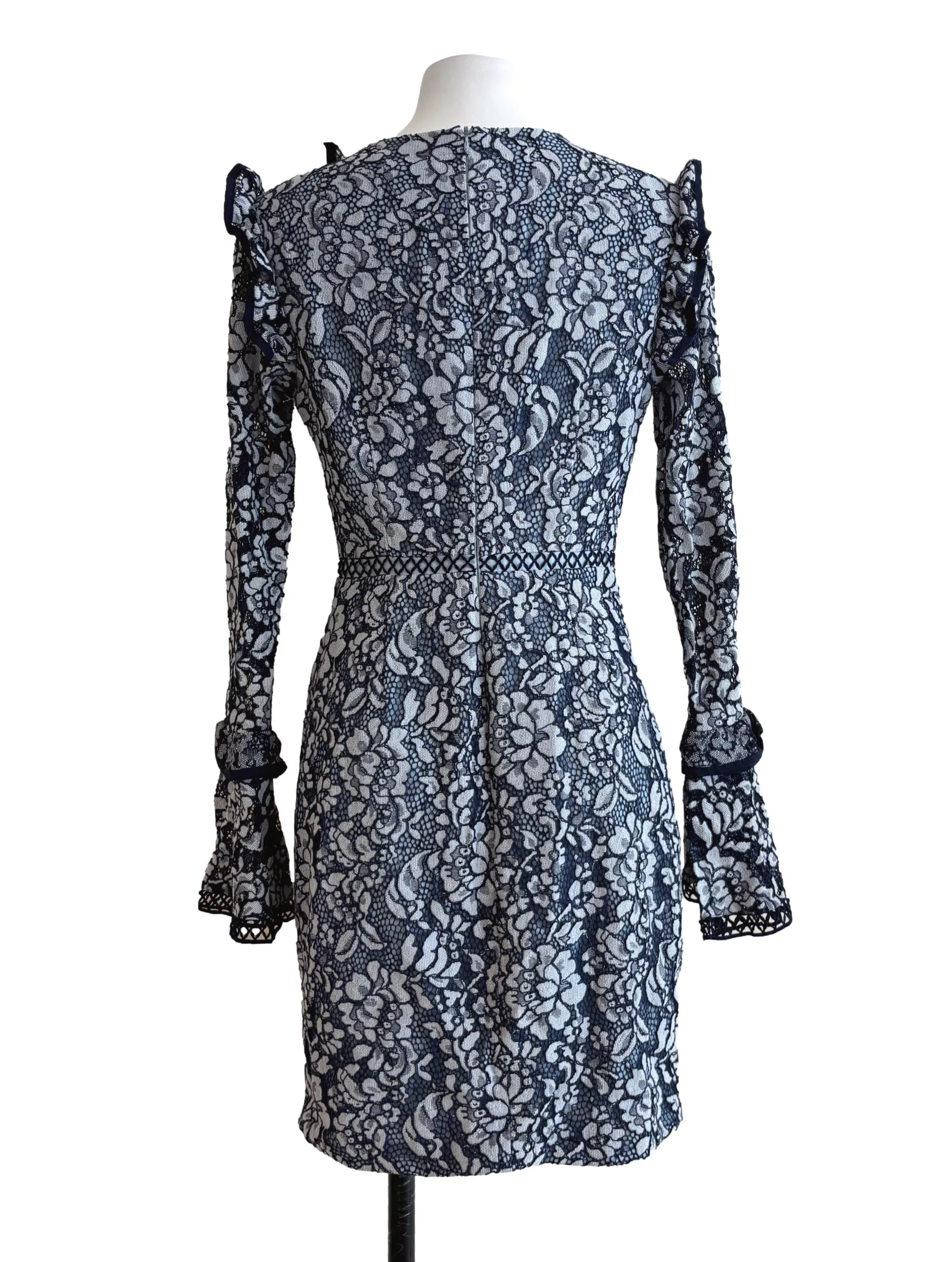 Stone Blue Long Sleeve Sheath Dress - Image 2