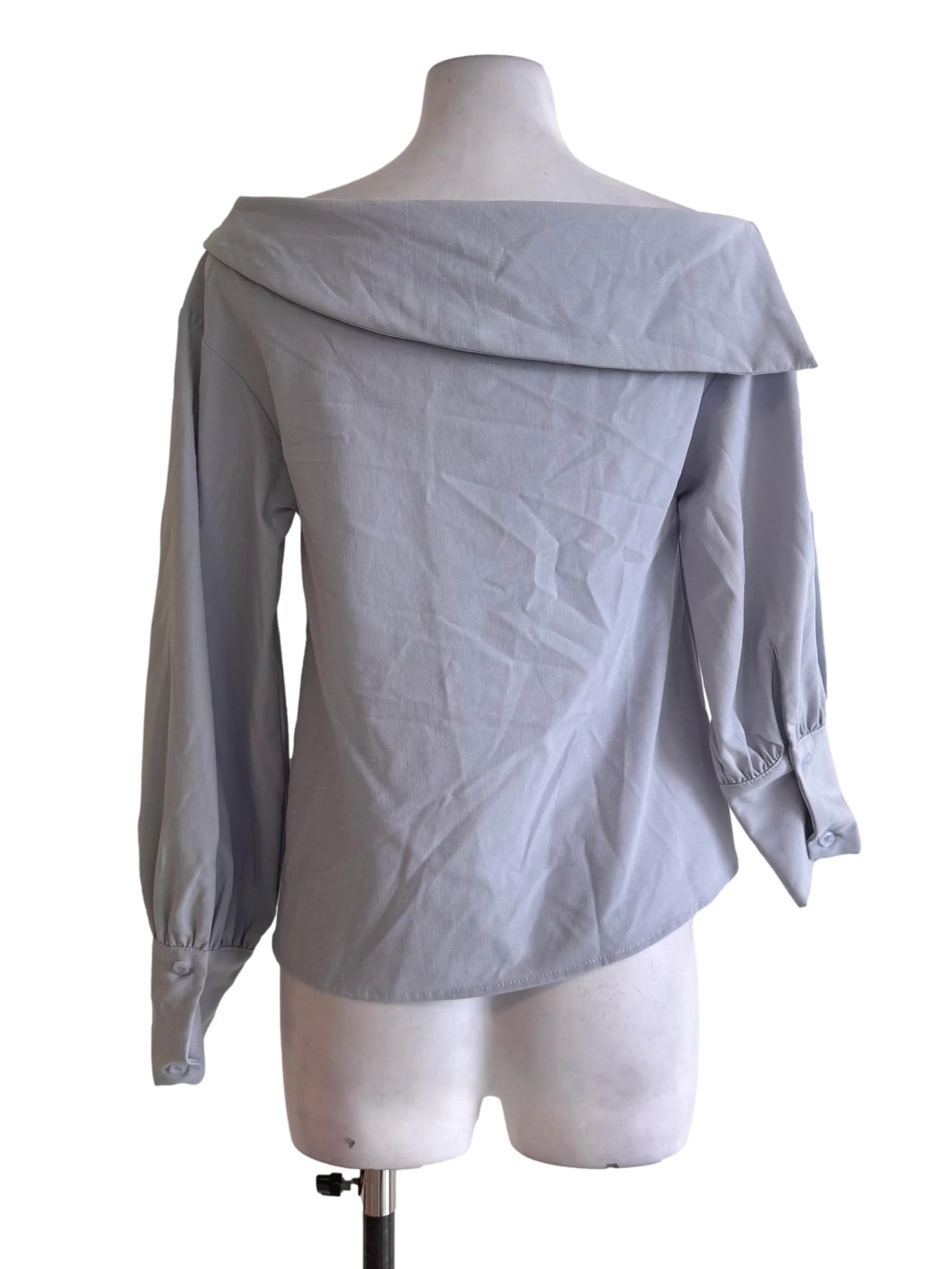 Stone Blue Long Sleeve Top - Image 2