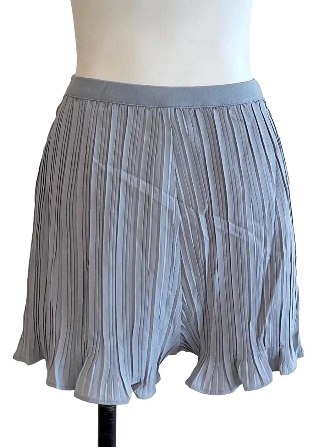 Stone Blue Textured Skorts - Image 2