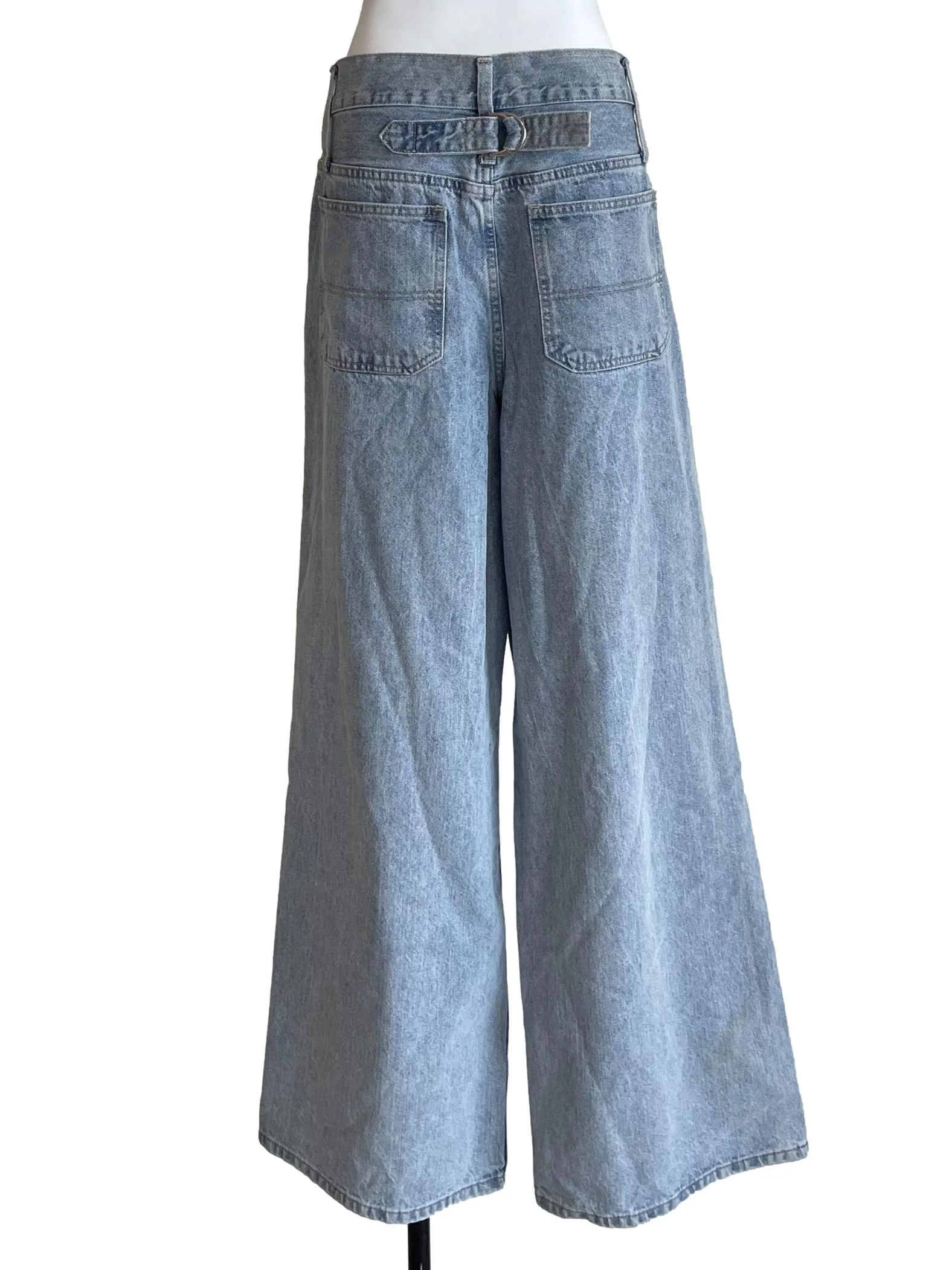 Stone Wide Leg Baggy Jeans - Image 2
