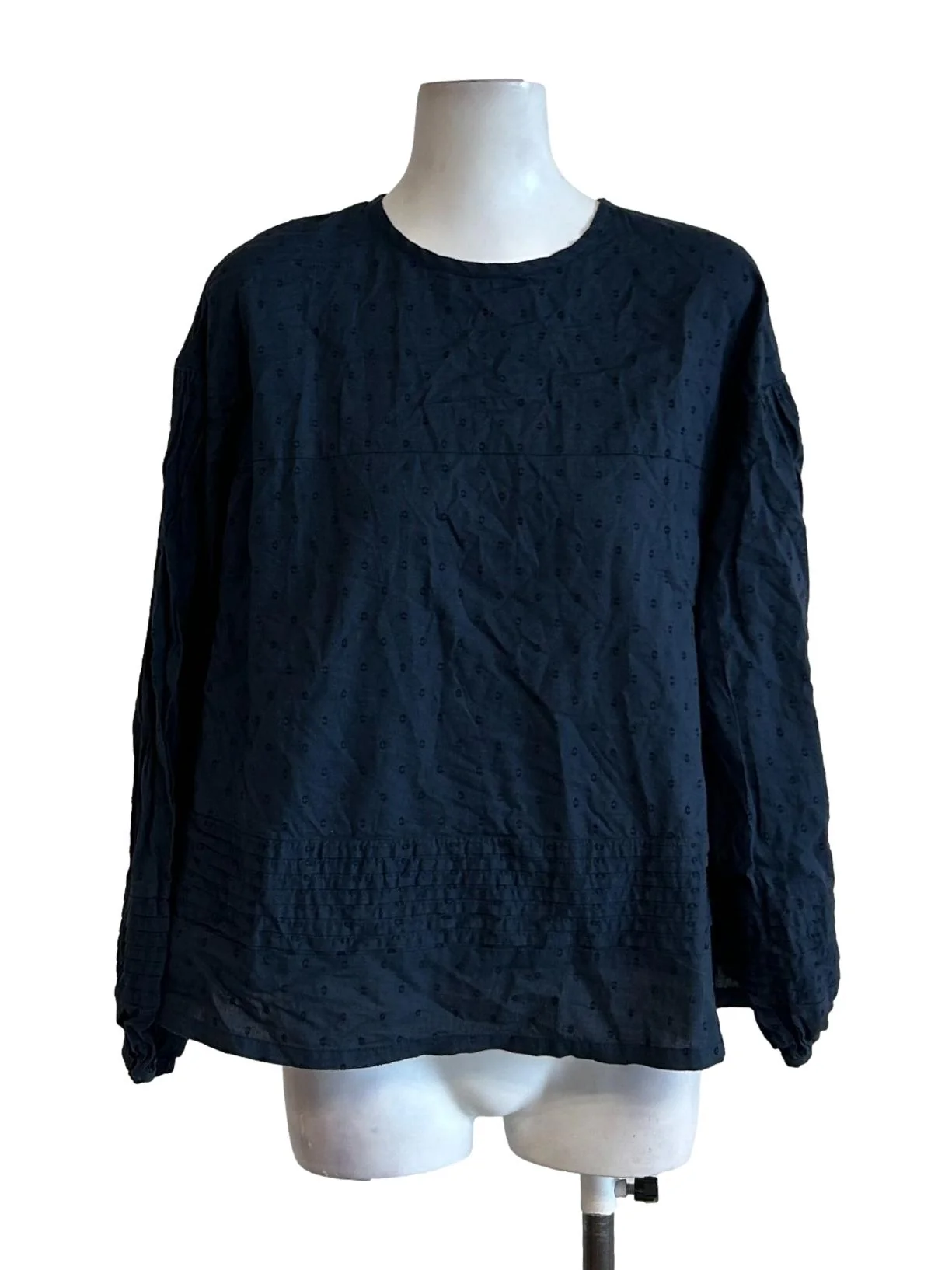Strasbourg Blouse - Cotton Summer Blouse Kalonji Blue CSN - Image 5