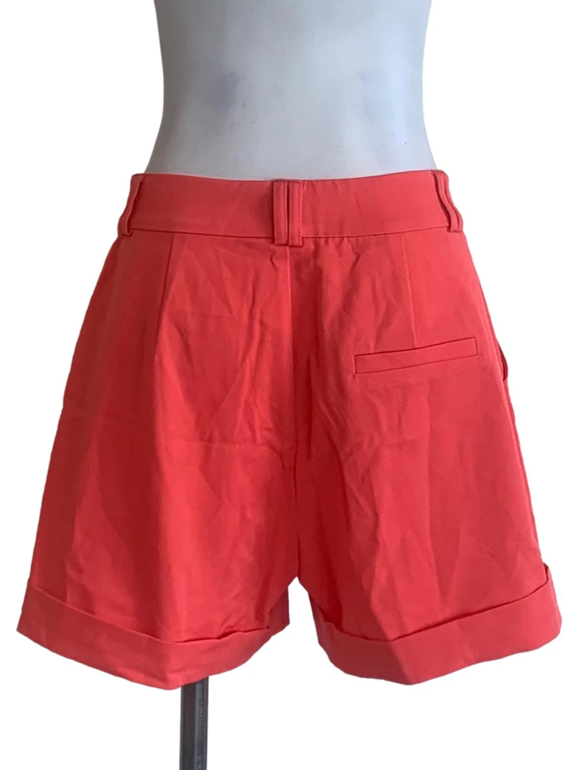 Strawberry Pink Turn-Up Shorts - Image 2