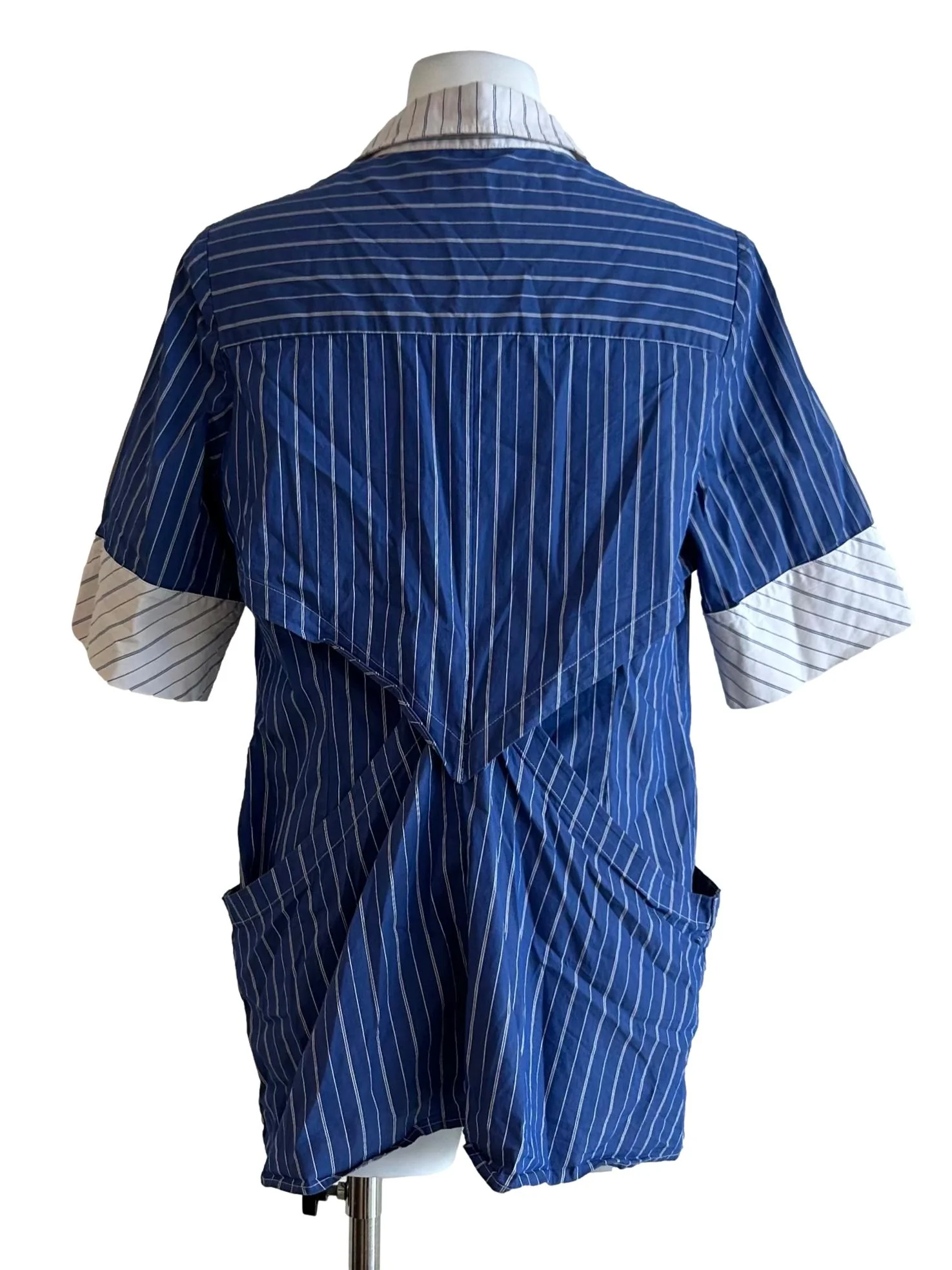 Structural Layers Shirt In Blue Stripe CSN - Image 10