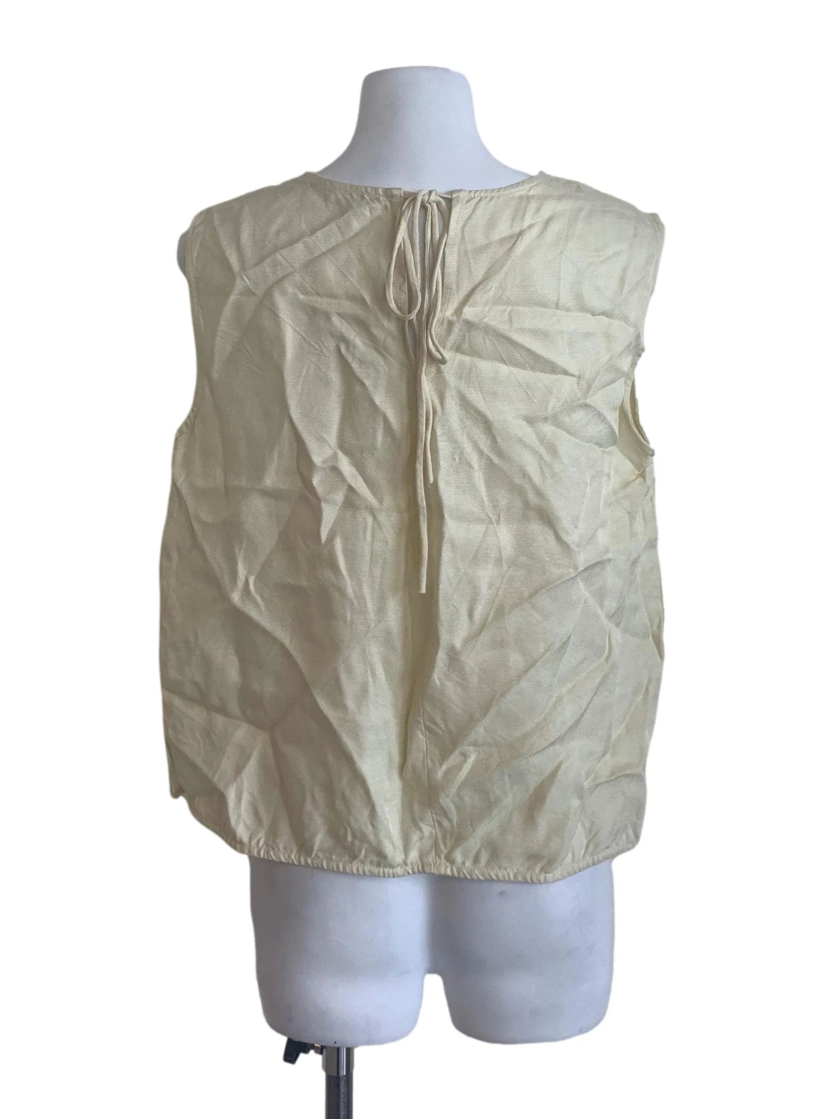 Sugar Cookie Beige Round Neck Top - Image 2