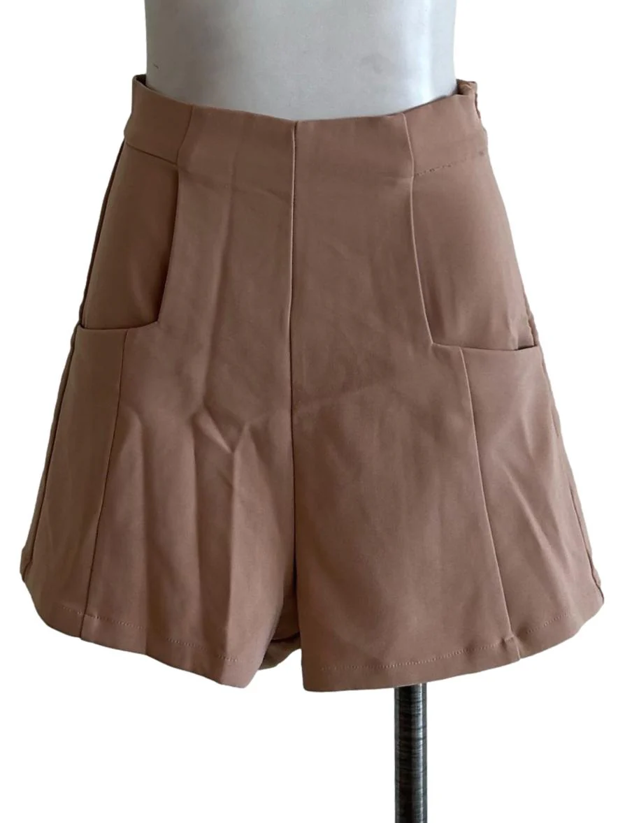 Sumptous Brown A-Line Short