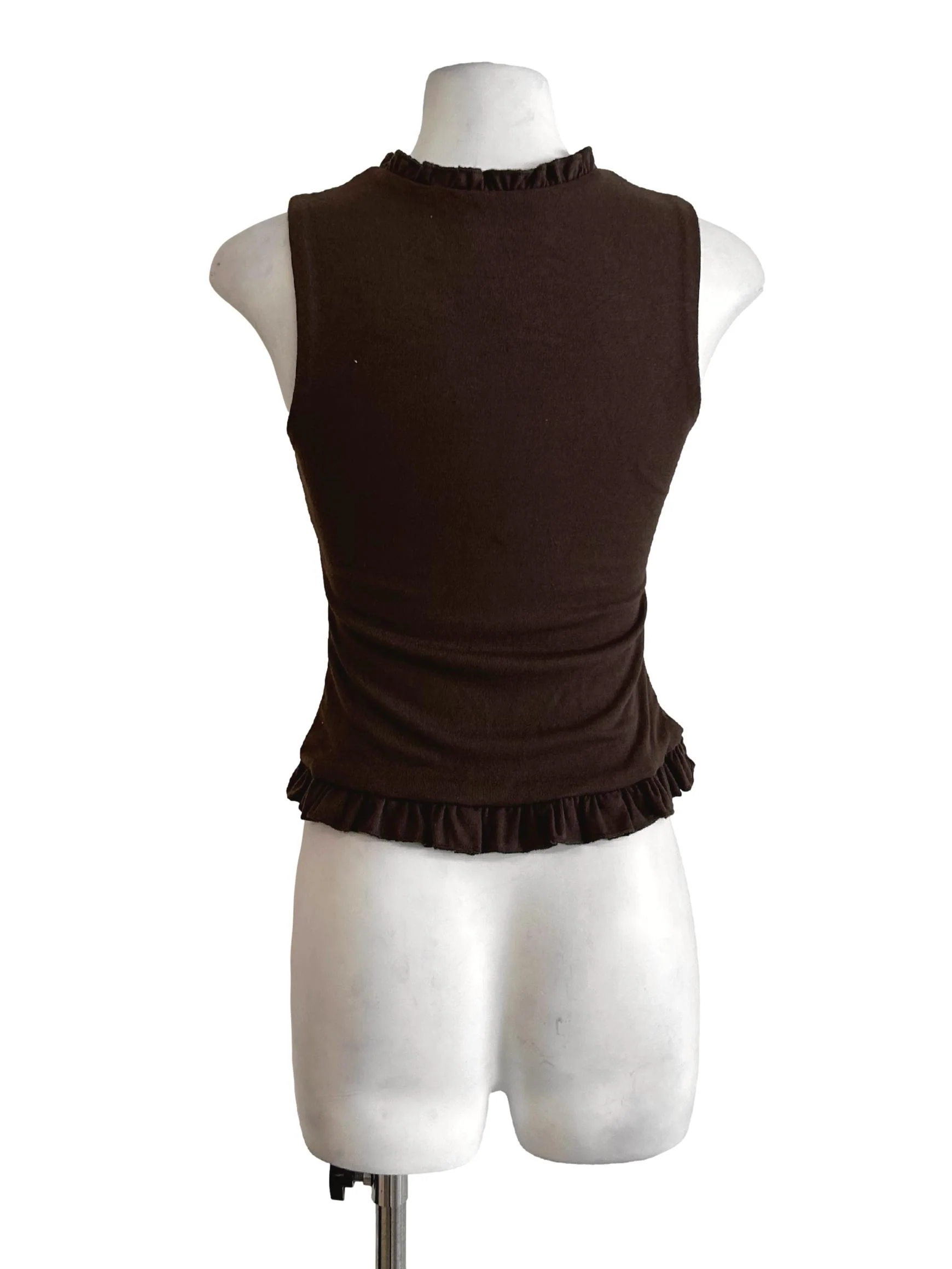 Syrup Brown Sleeveless Top - Image 2