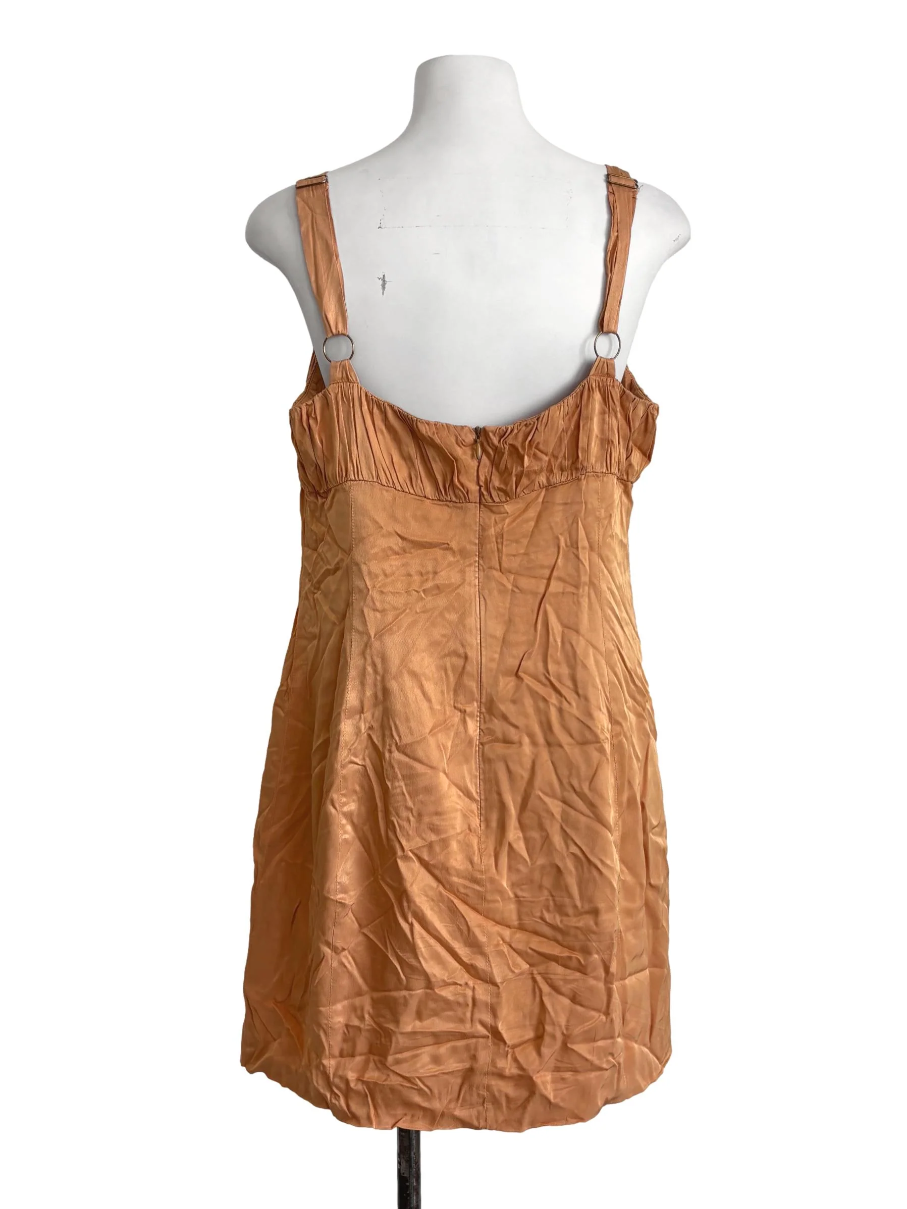 Tangelo Orange Baby Doll Dress - Image 2