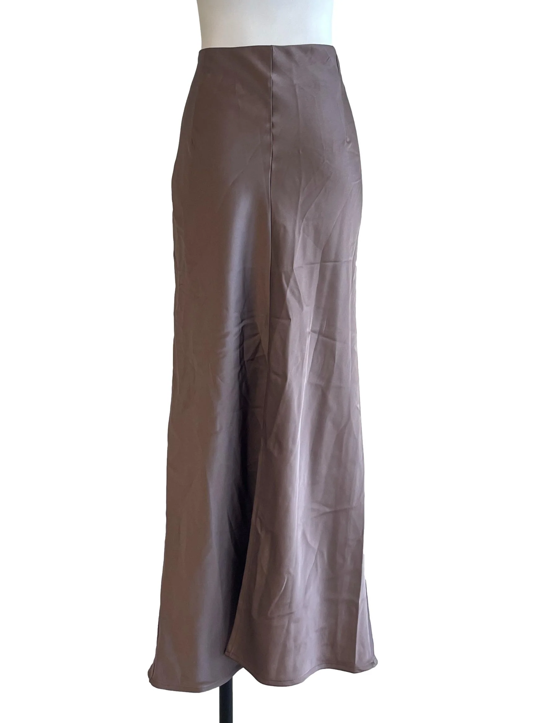 Taupe Brown Pencil Skirt TEM - Image 2