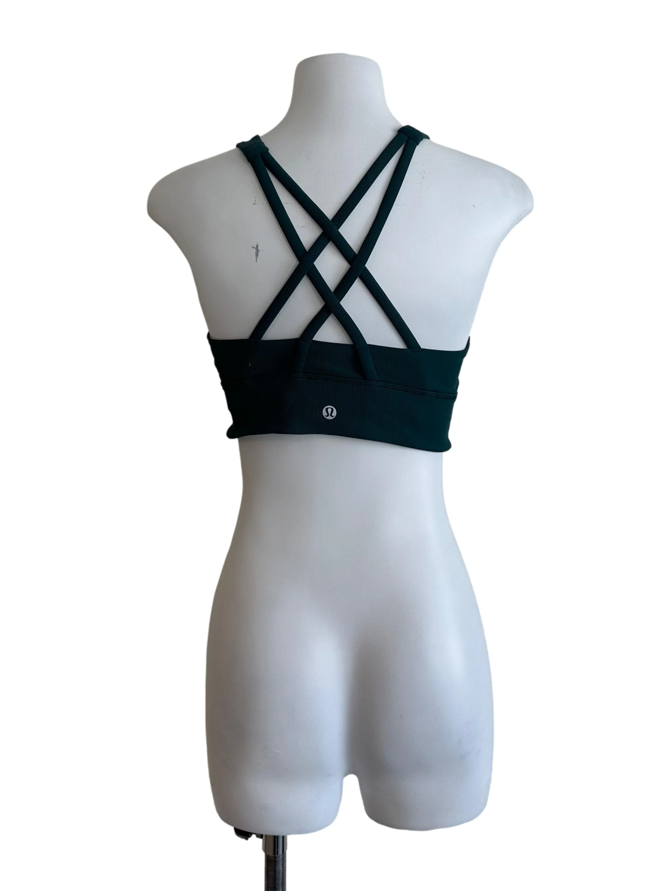 Teal Green Back Overlap Textured Tank Top - Image 2