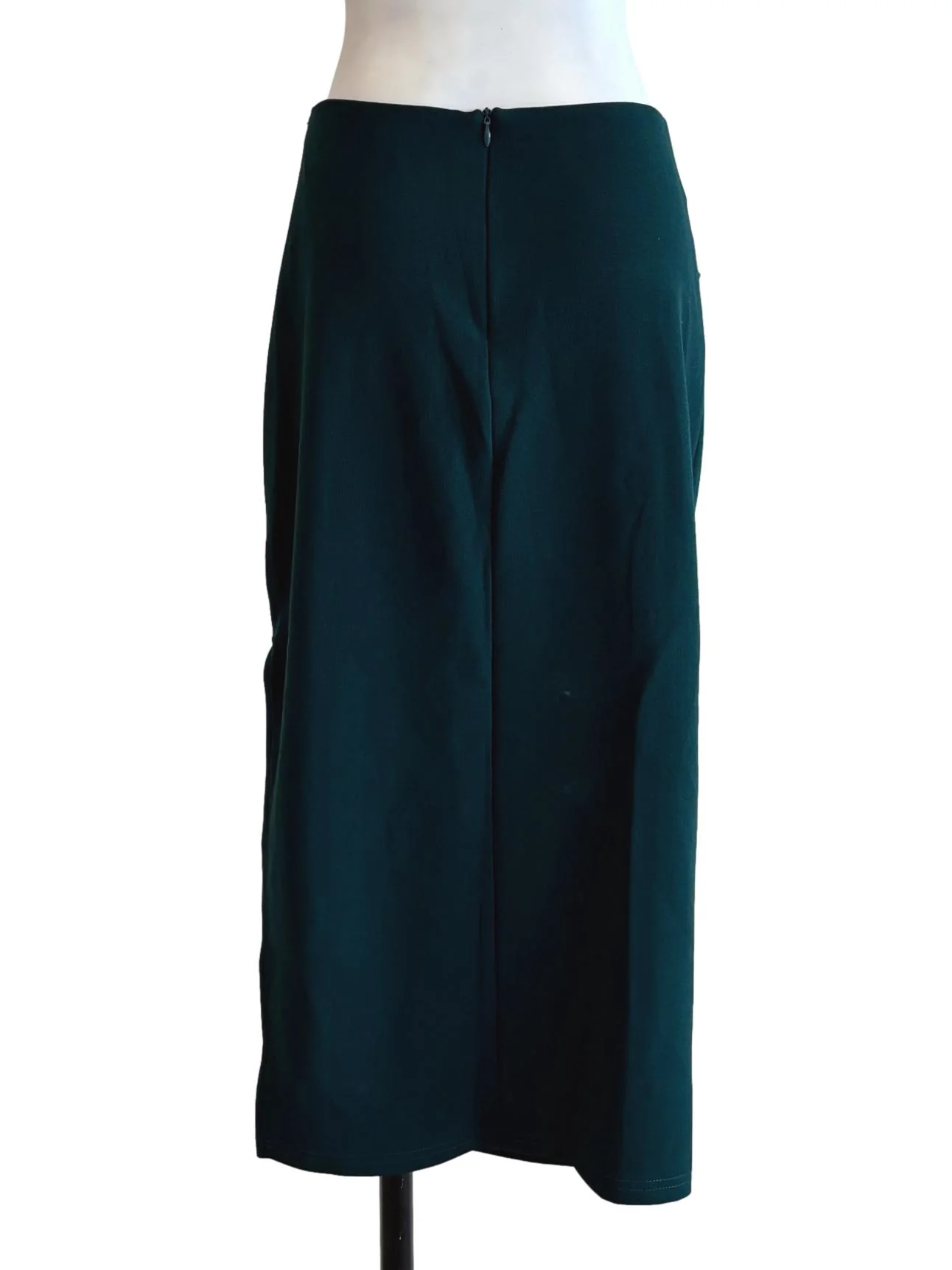 Teal Green Knee Length Skirt - Image 2
