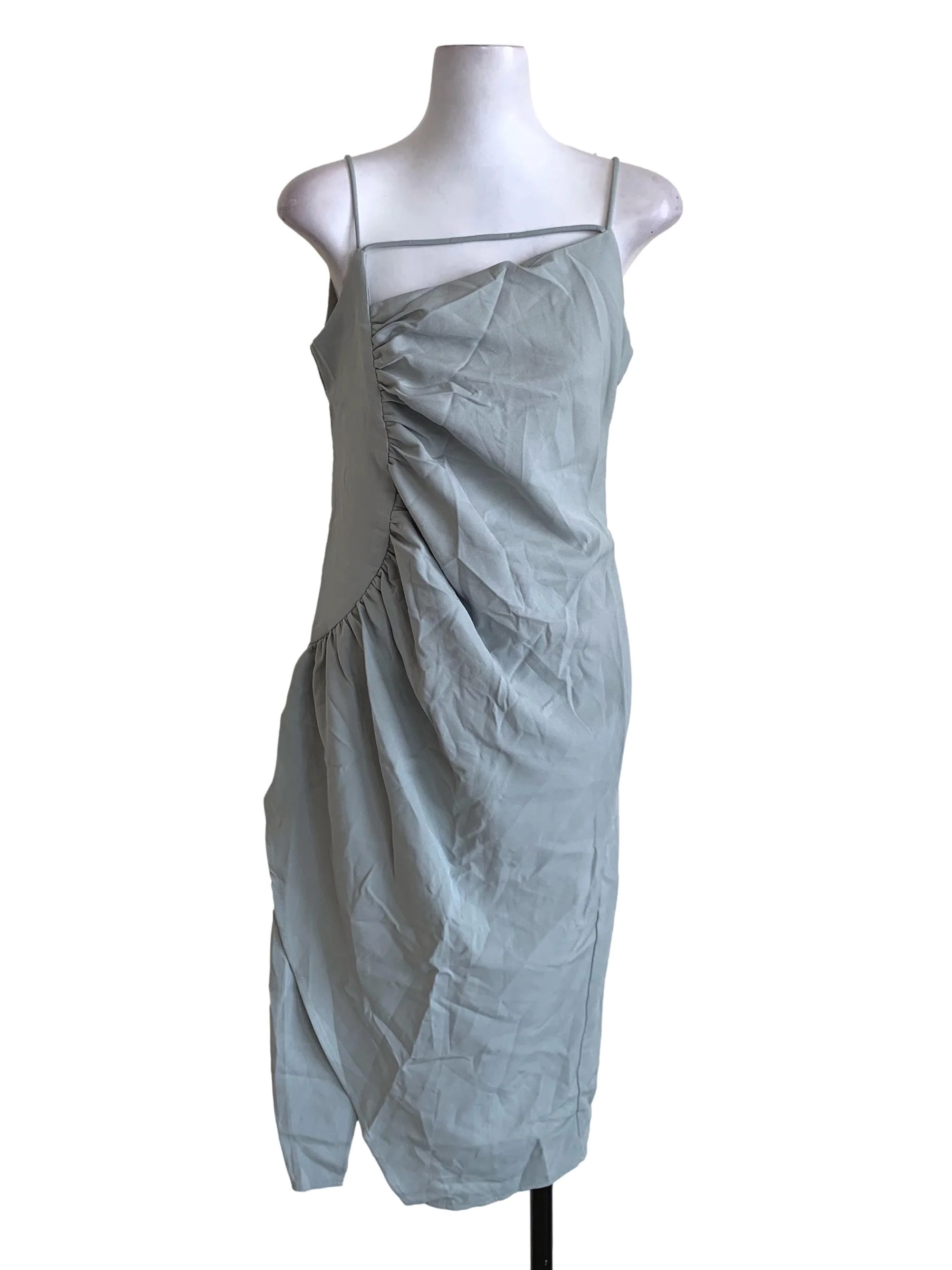 Teal Spaghetti Strap Sheath Dress
