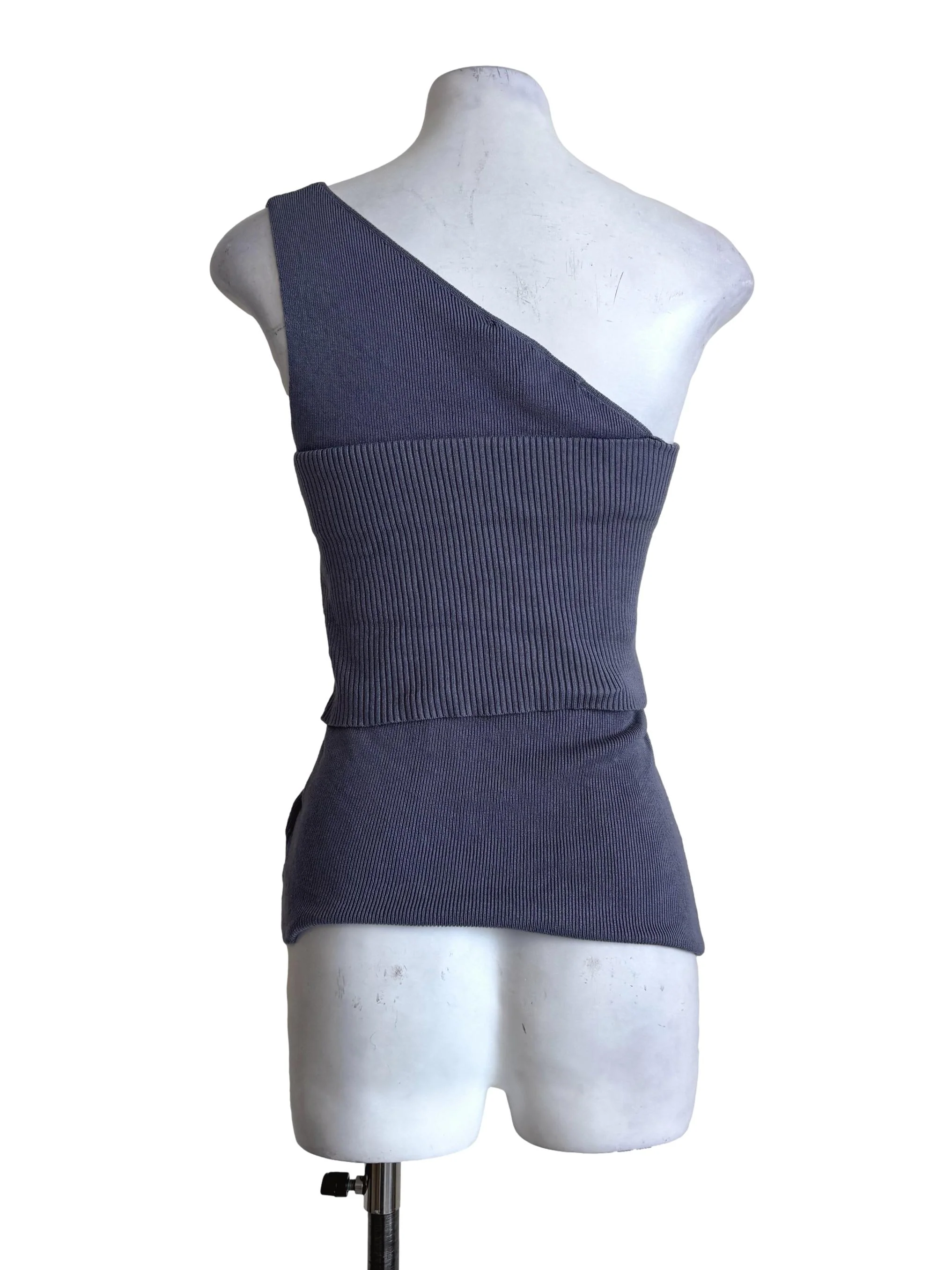 Textured Grey Toga Top LB - Image 2