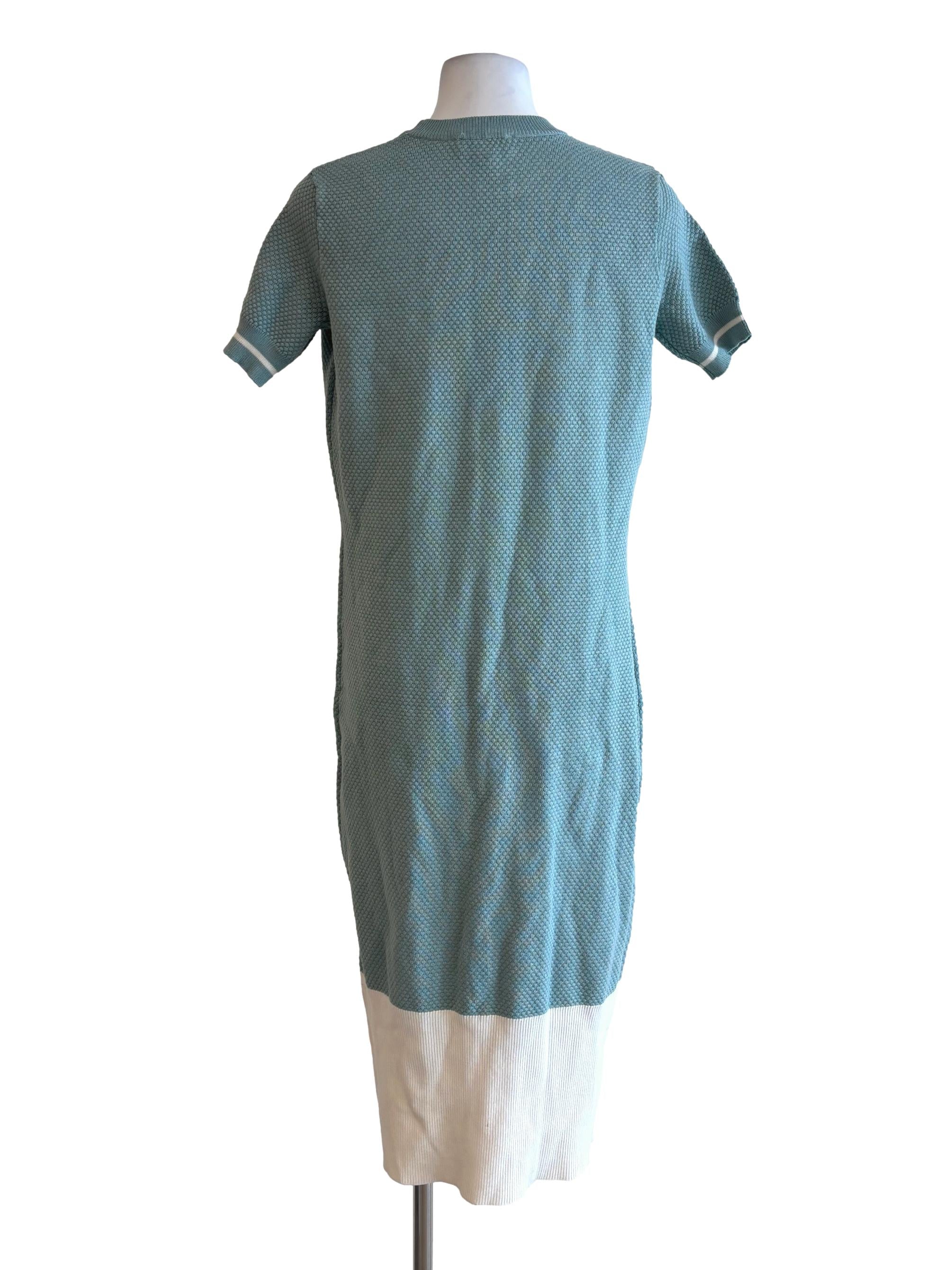 Tiffany Blue Short Sleeve Knit Dress LB - Image 2