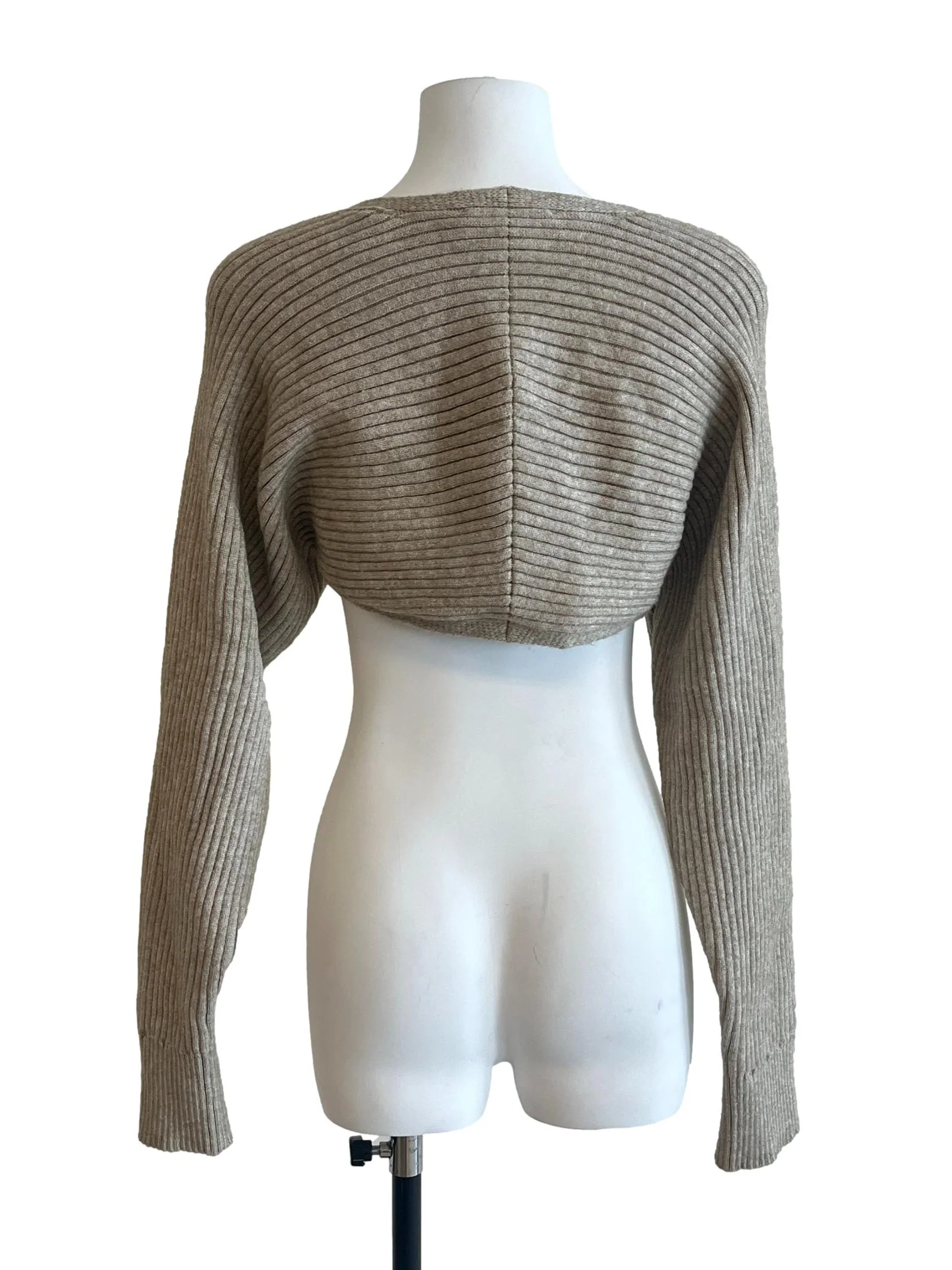 Tortilla Brown Cropped Cardigan LB - Image 2